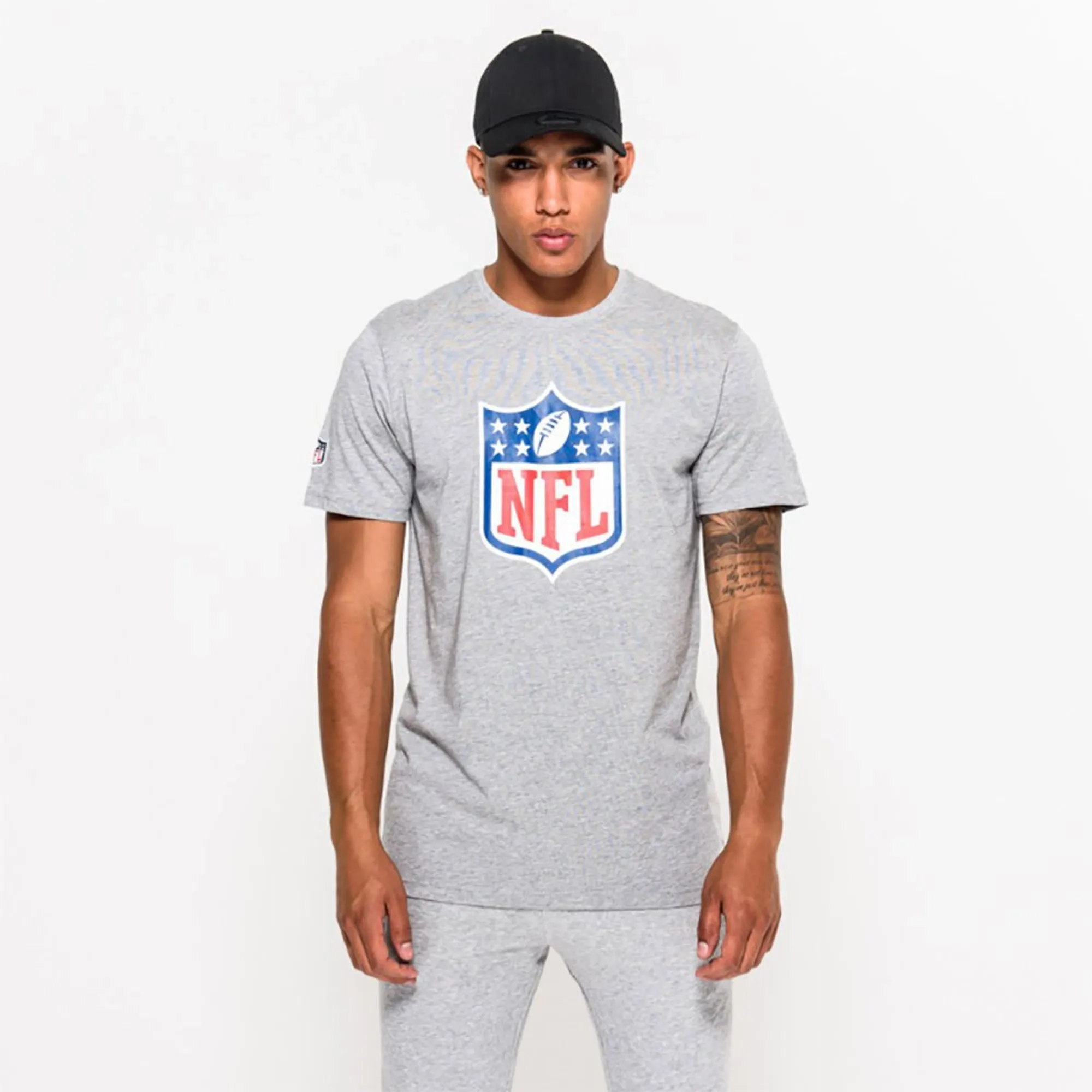 NFL Shield Logo NFL Grey T-Shirt New Era Cap adult unisex
