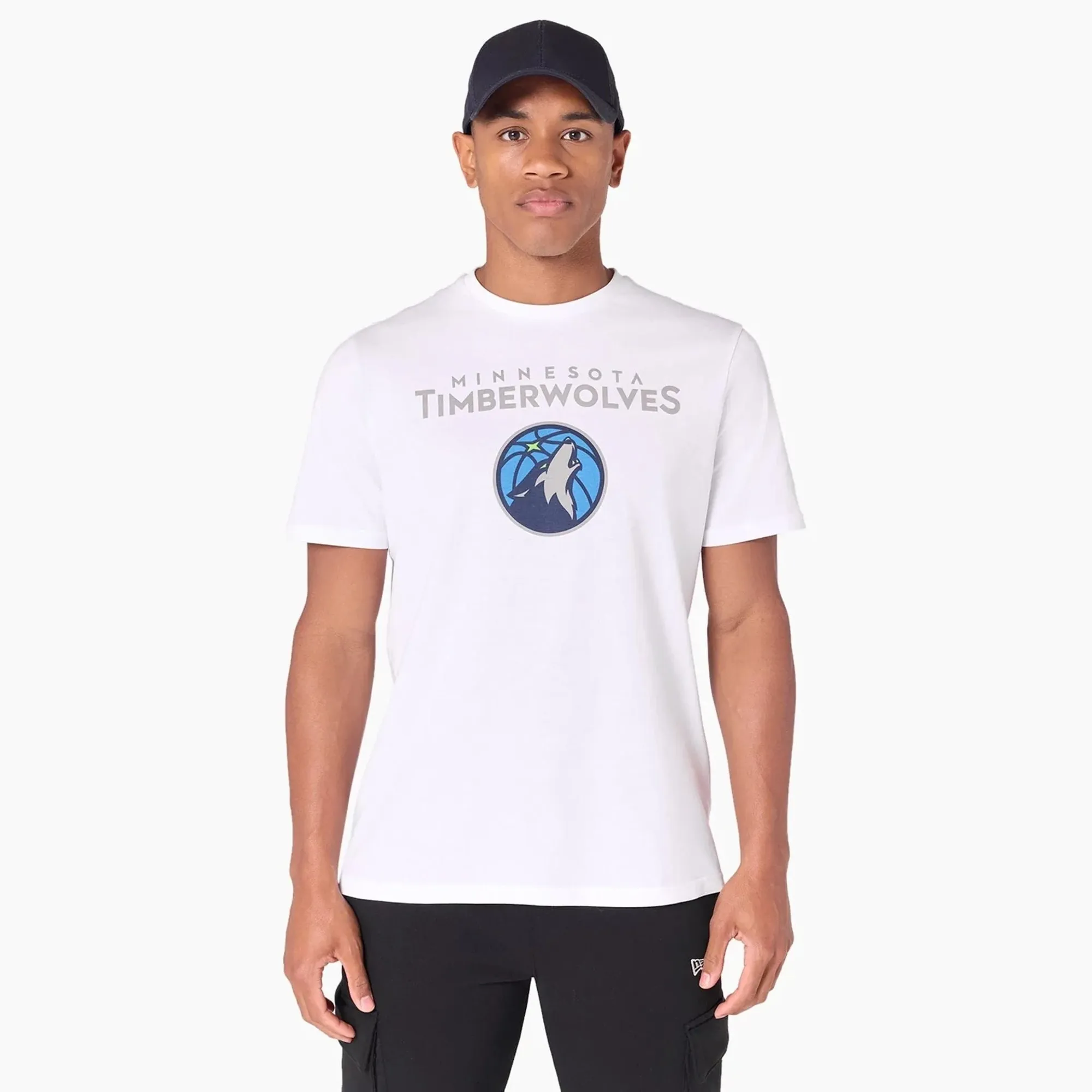 Minnesota Timberwolves NBA White T-Shirt New Era Cap adult unisex