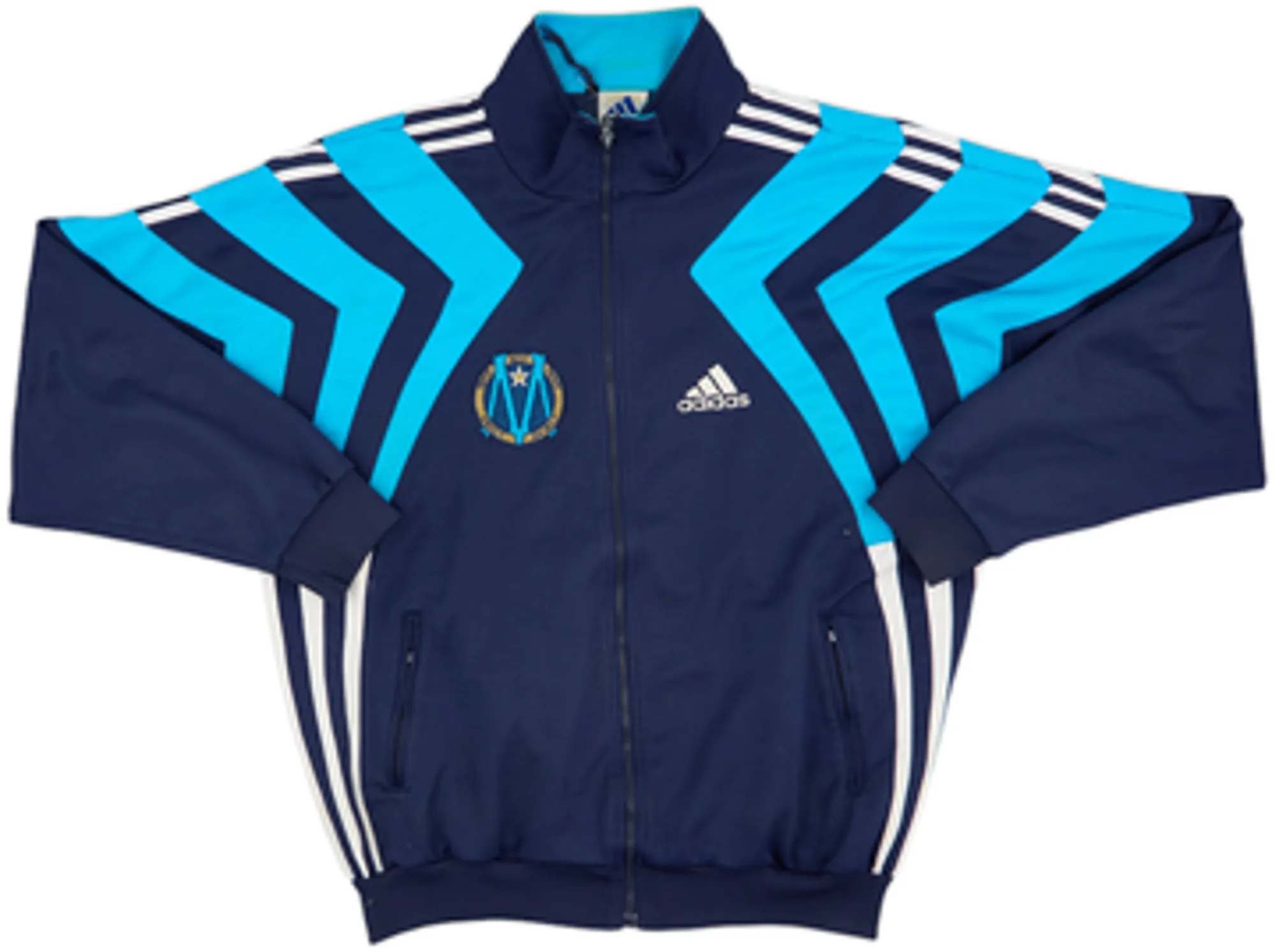 1998-99 Olympique Marseille adidas Track Jacket - 6/10 - (L)