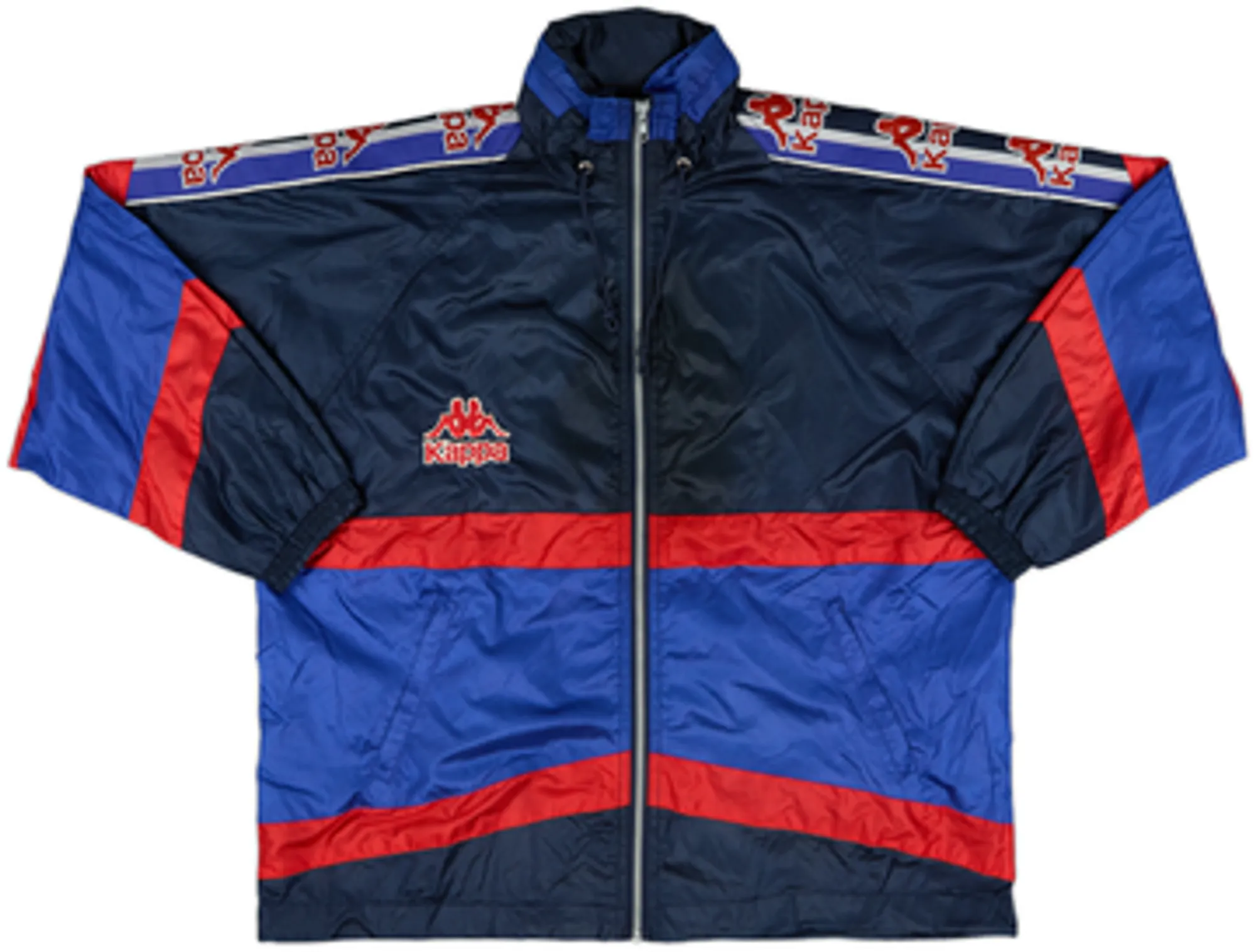 1995-97 Barcelona Kappa Hooded Rain Jacket - 10/10 - (S)
