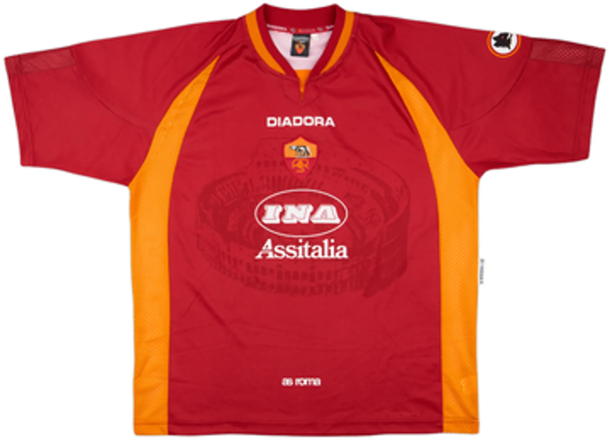 Diadora Roma Mens SS Home Shirt 1997/98