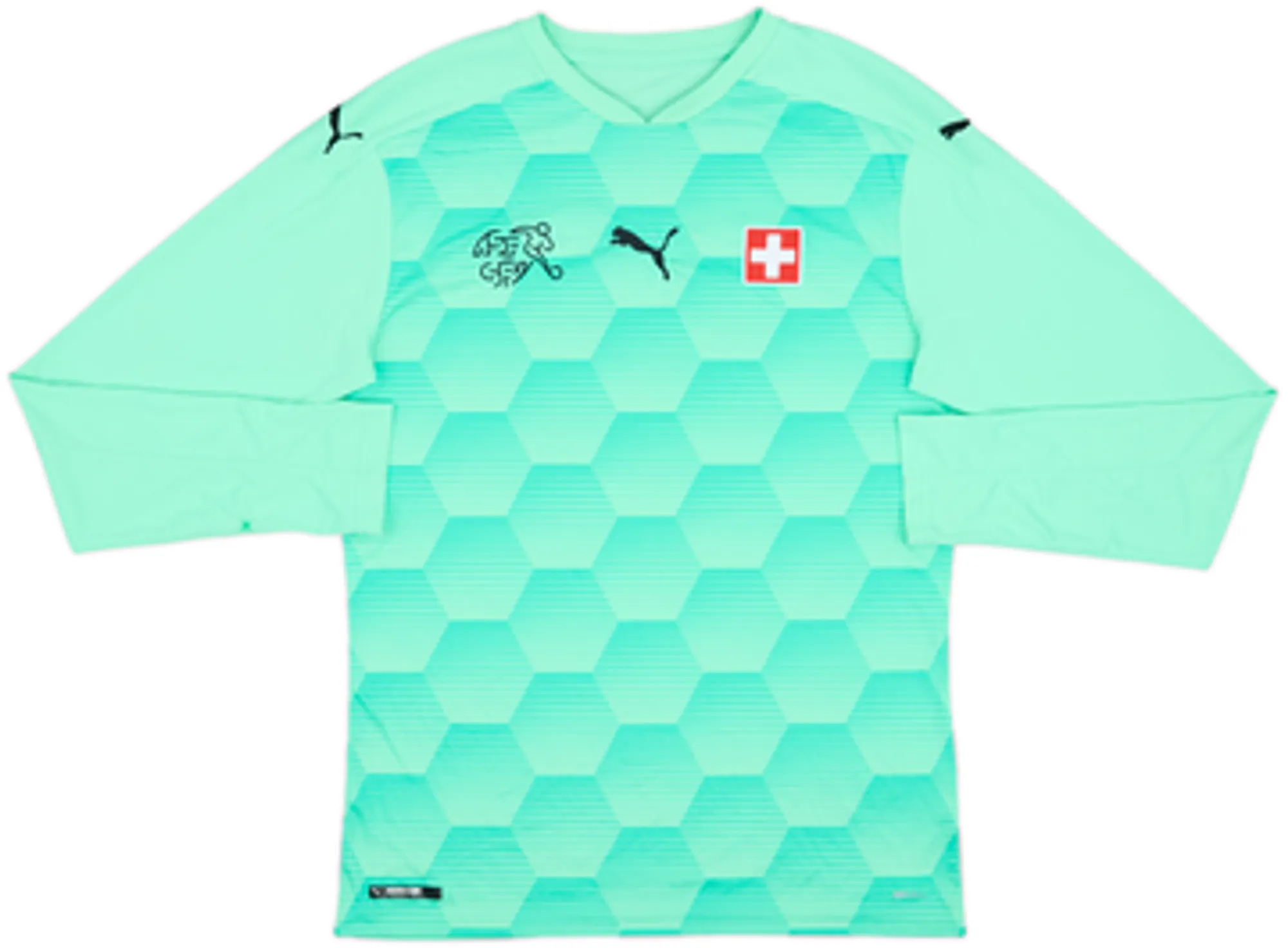 Puma Switzerland Mens LS Goalkeeper Home Shirt 2018
