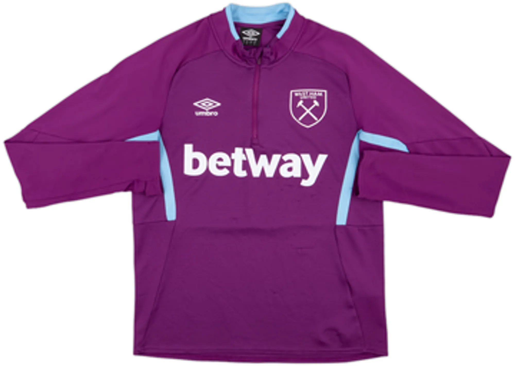 2021-22 West Ham Umbro 1/4 Zip Drill Top - 4/10 - (M)