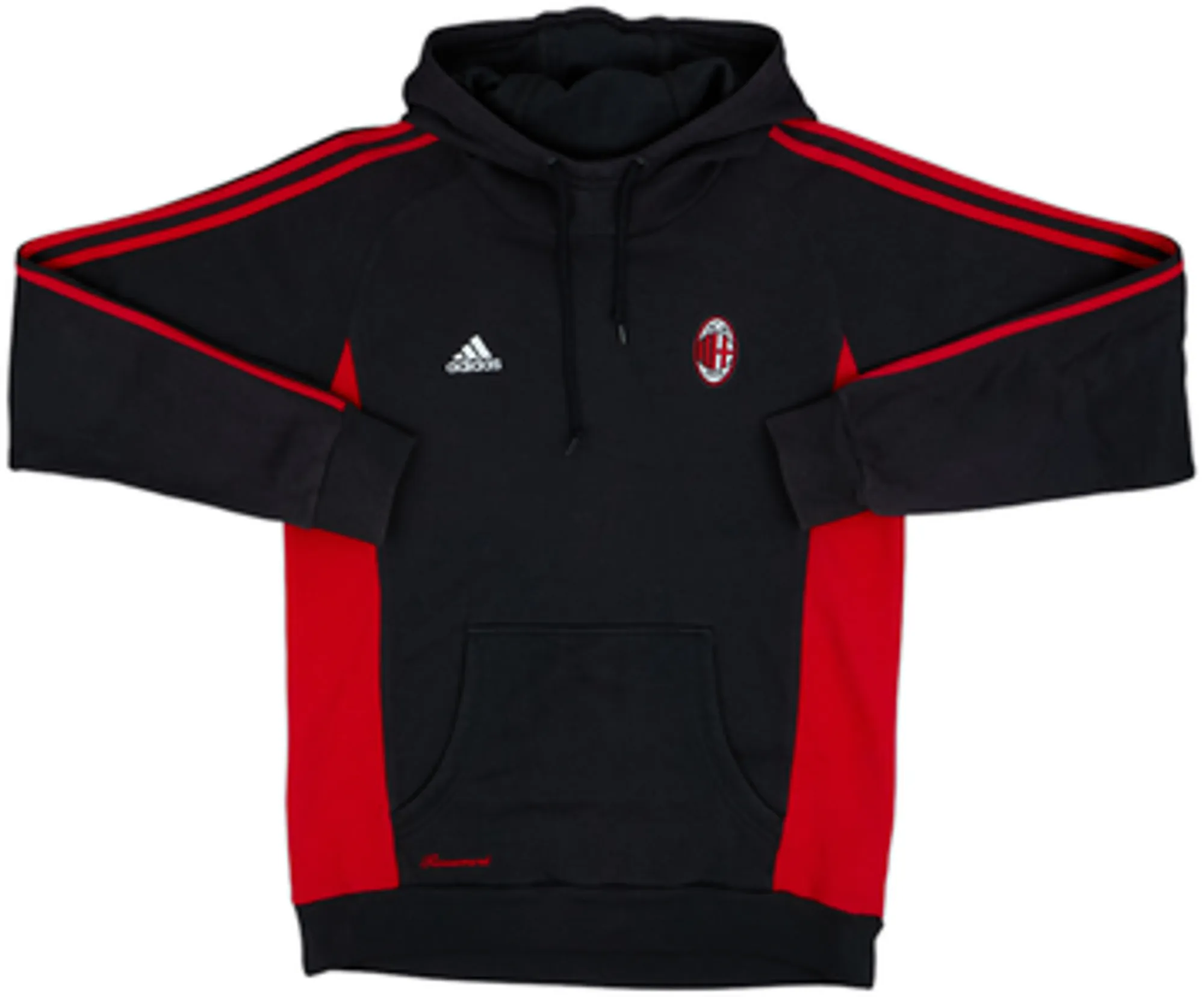 2007-08 AC Milan adidas Hooded Sweat Top - 9/10 - (M)