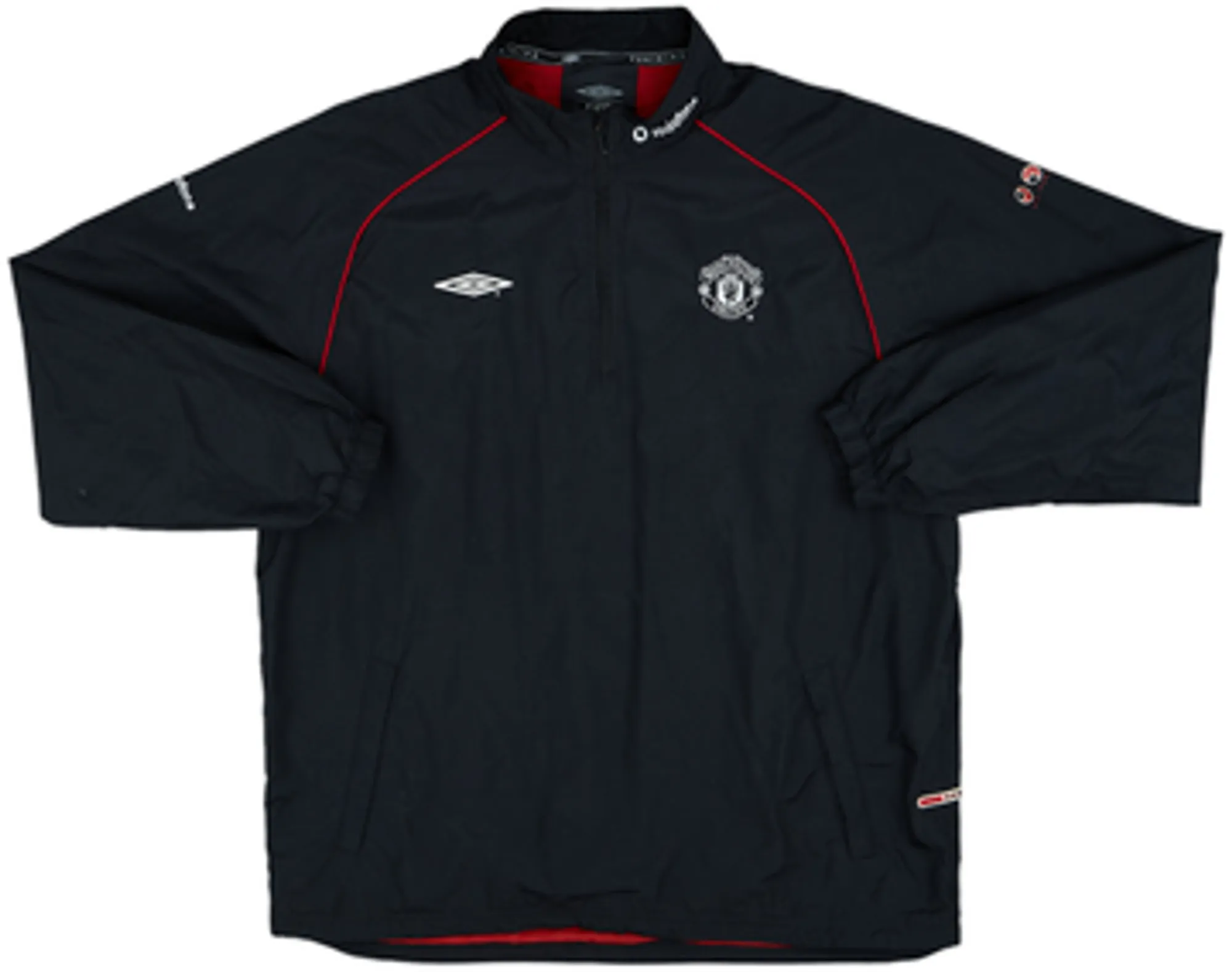 2000-01 Manchester United Umbro 1/4 Zip Track Jacket - 9/10 - (XL)