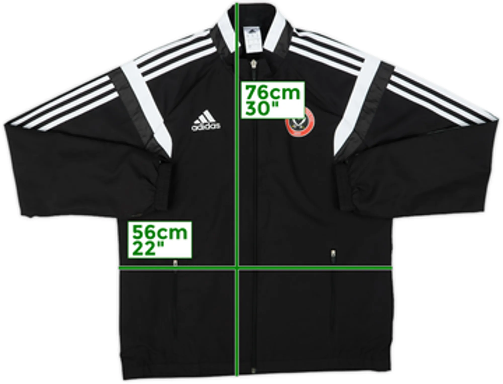 2013-14 Sheffield United adidas Track Jacket - 8/10 - (M)