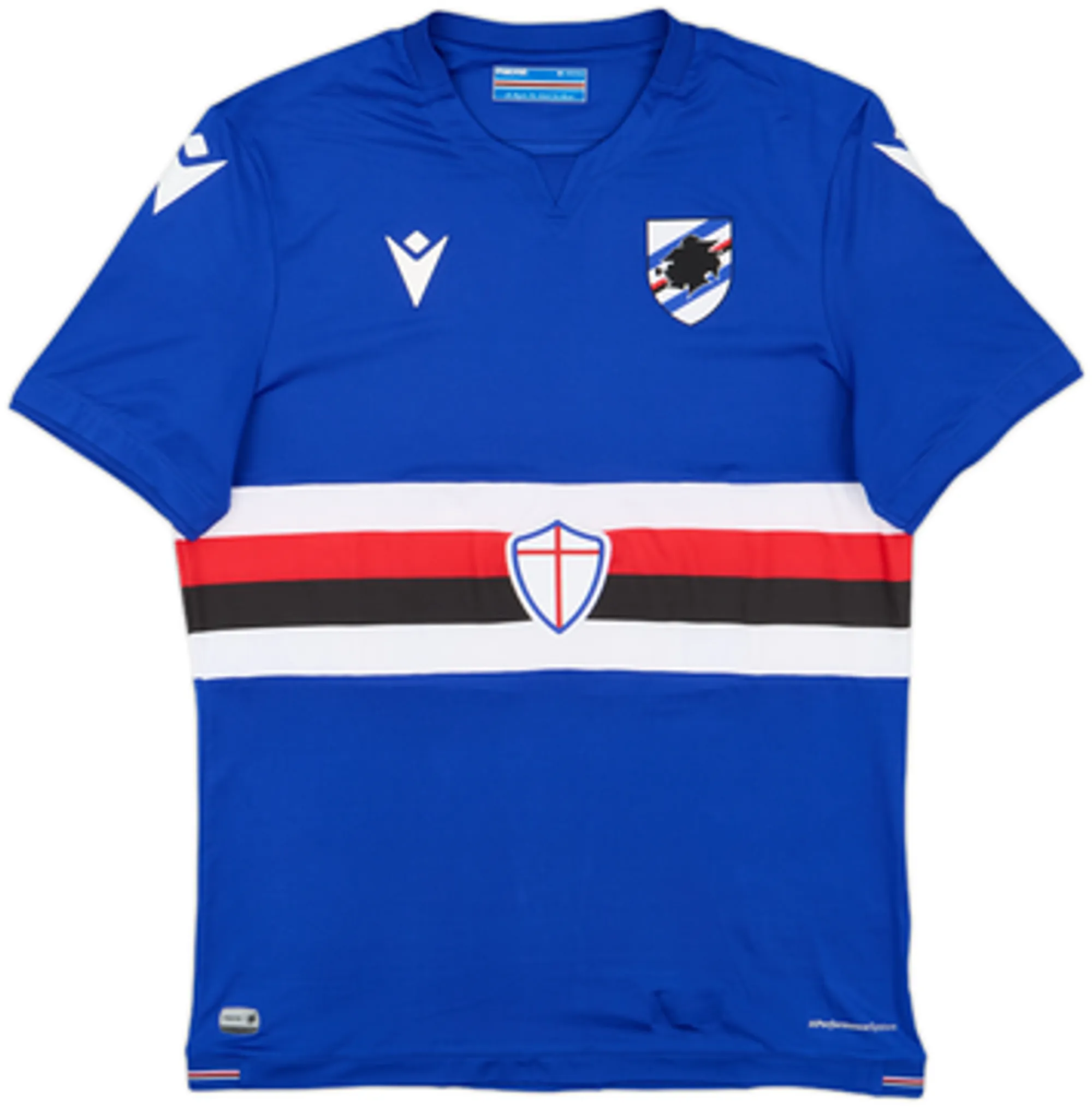 Macron Sampdoria Mens SS Home Shirt 2020/21