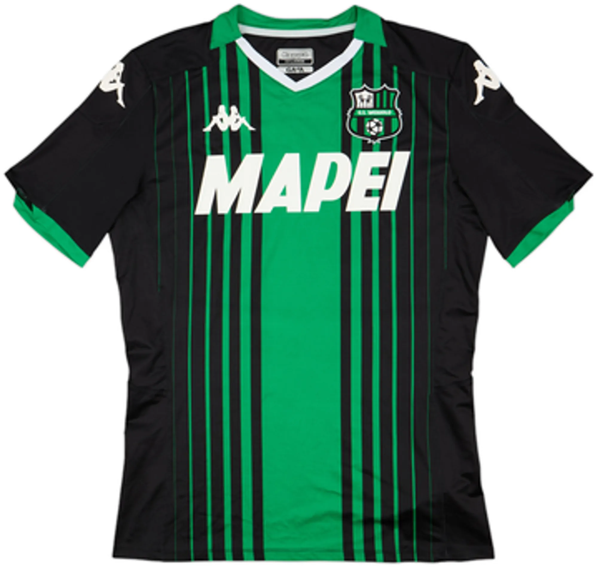 Kappa Sassuolo Mens SS Player Issue Home Shirt 2019/20