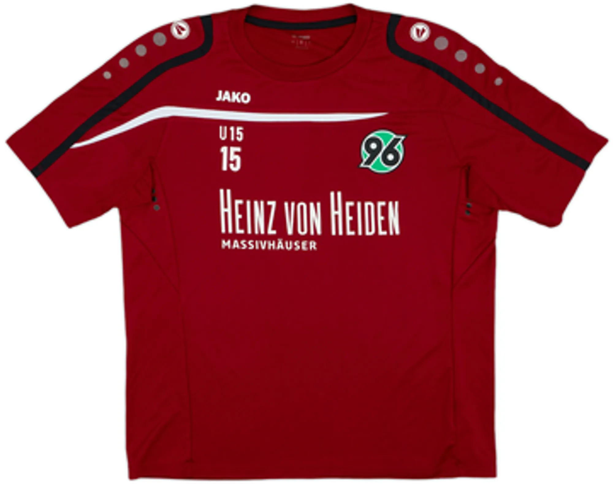 Jako Hannover 96 Mens SS Player Issue Home Shirt 2014/15