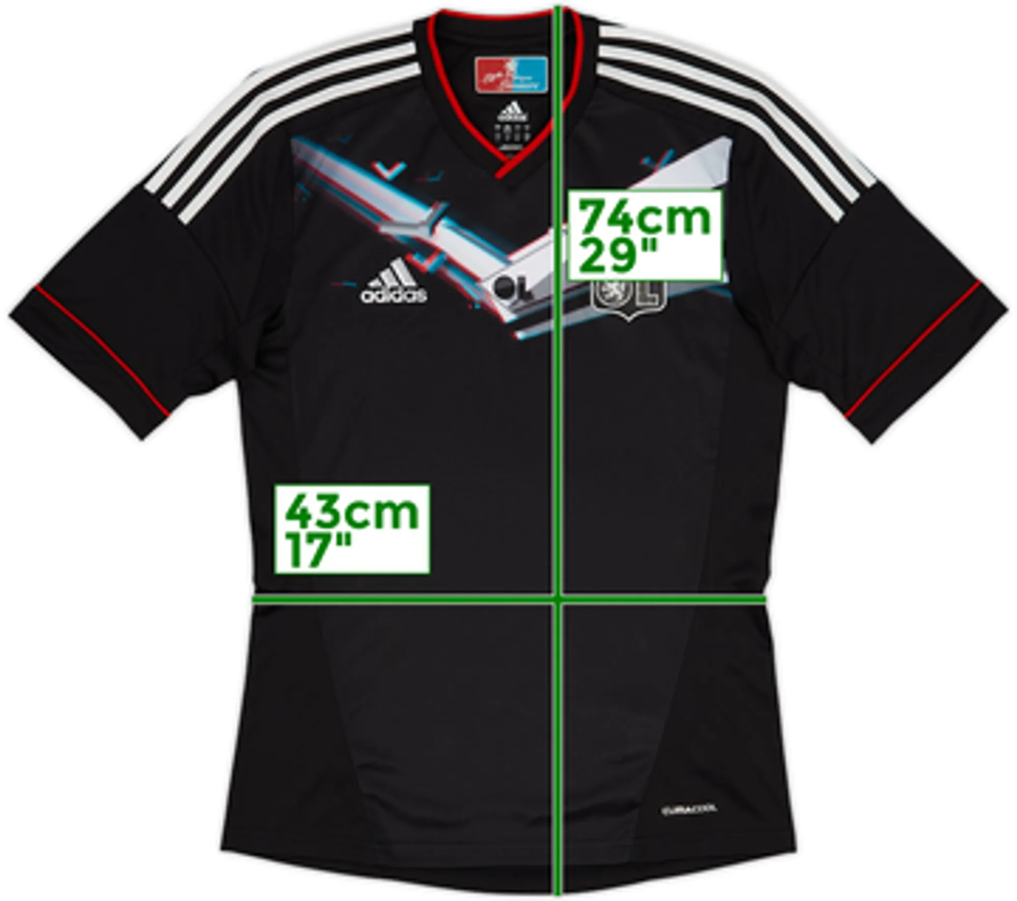 adidas Lyon Mens SS Third Shirt 2012/13