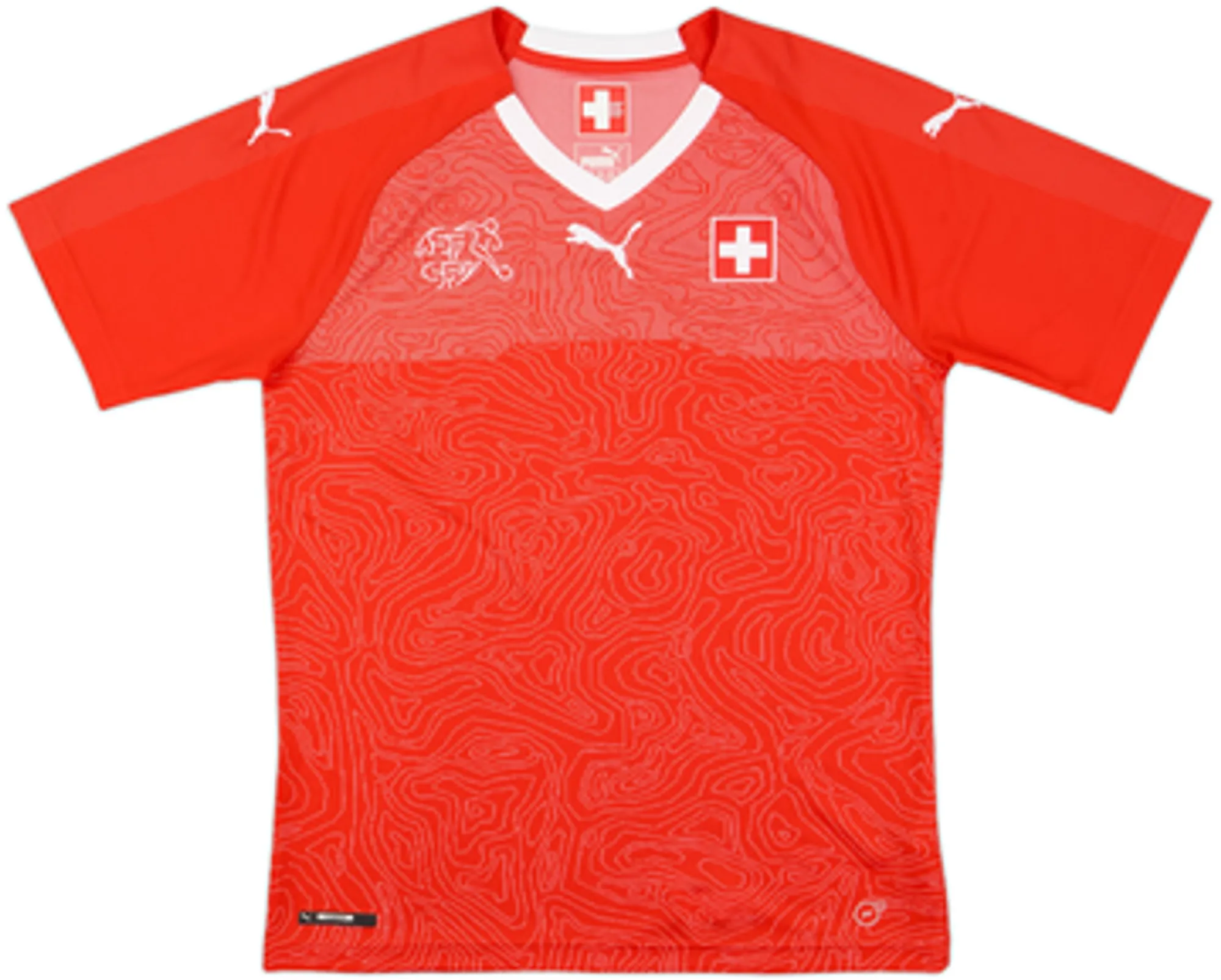 Puma Switzerland Mens SS Home Shirt 2018