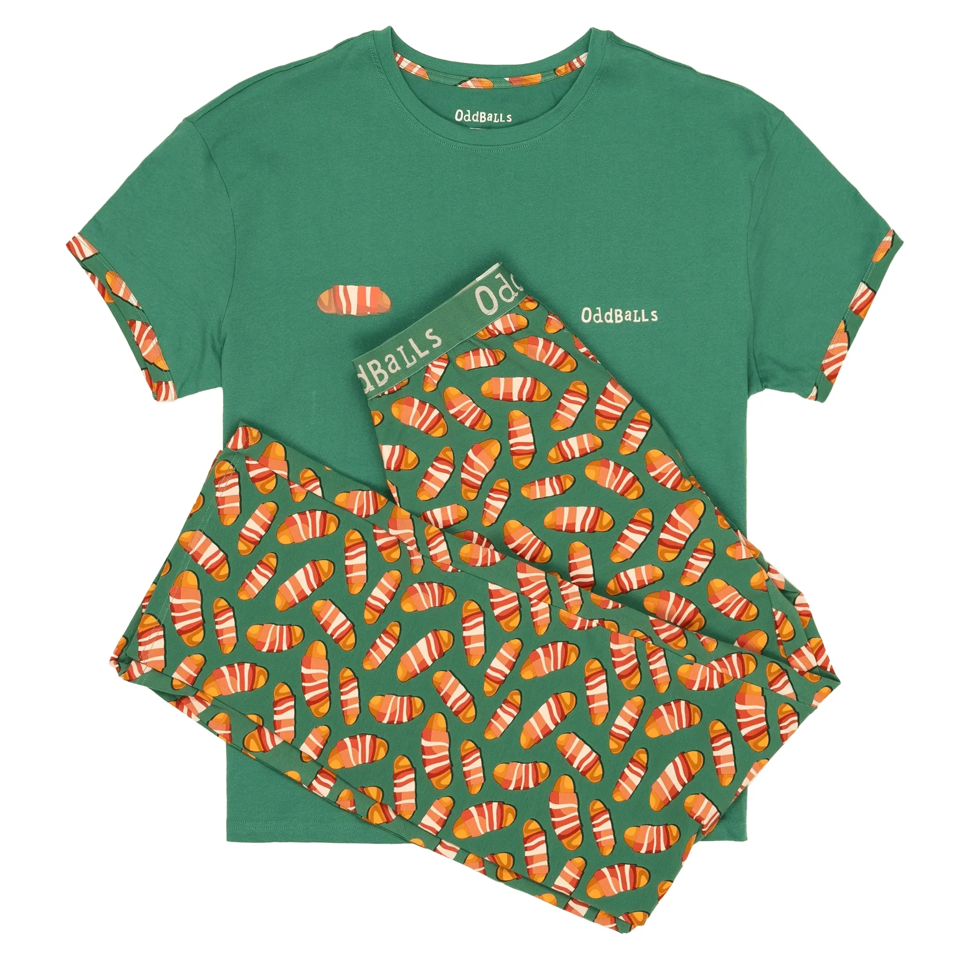 Pigs in Blankets - Women's Long Pyjamas Set (T-Shirt & Trousers)