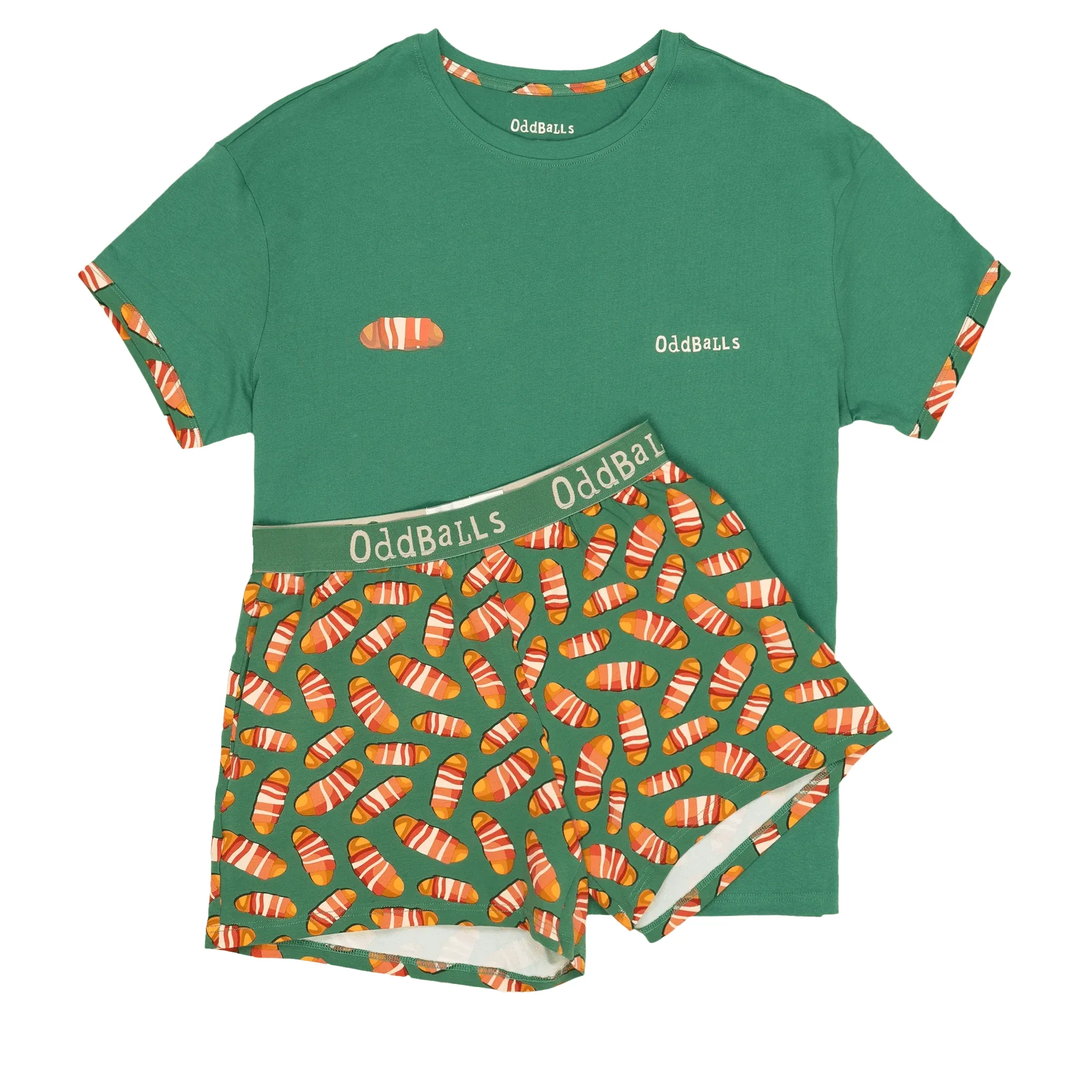 Pigs in Blankets - Women's Short Pyjamas Set (T-Shirt & Shorts)