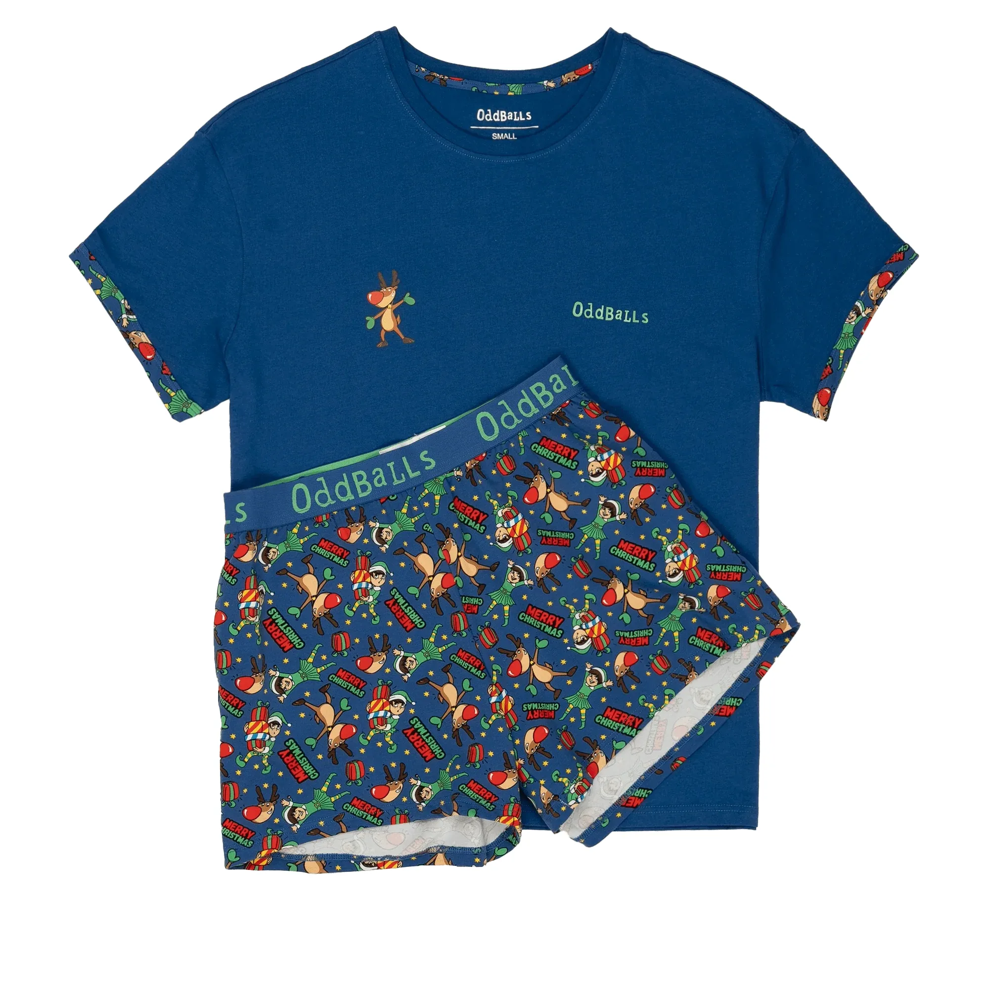 Rudolph - Women's Short Pyjamas Set (T-Shirt & Shorts)