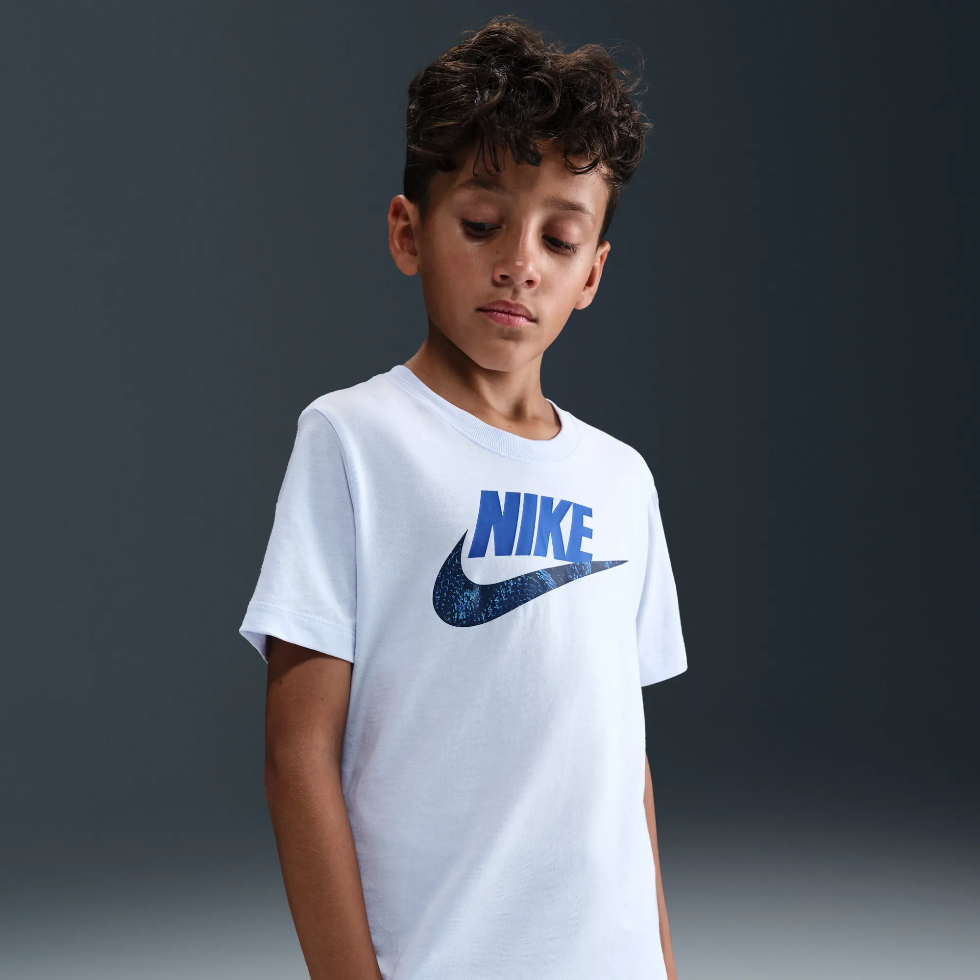 Inter Milan Older Kids' Nike Football T-Shirt - Grey - Cotton
