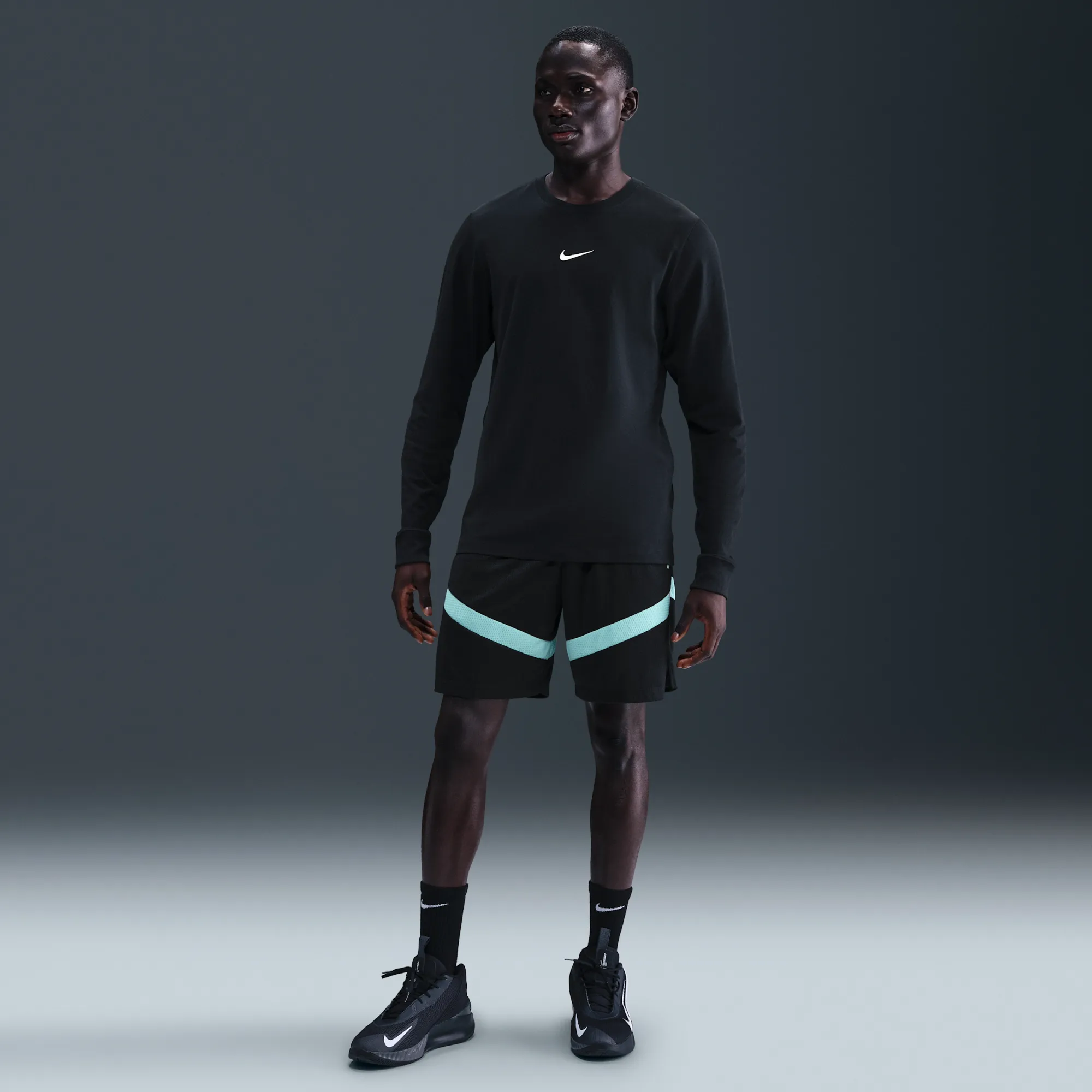 Nike Icon Men's Dri-FIT 20cm (approx.) Basketball Shorts - Black - Polyester