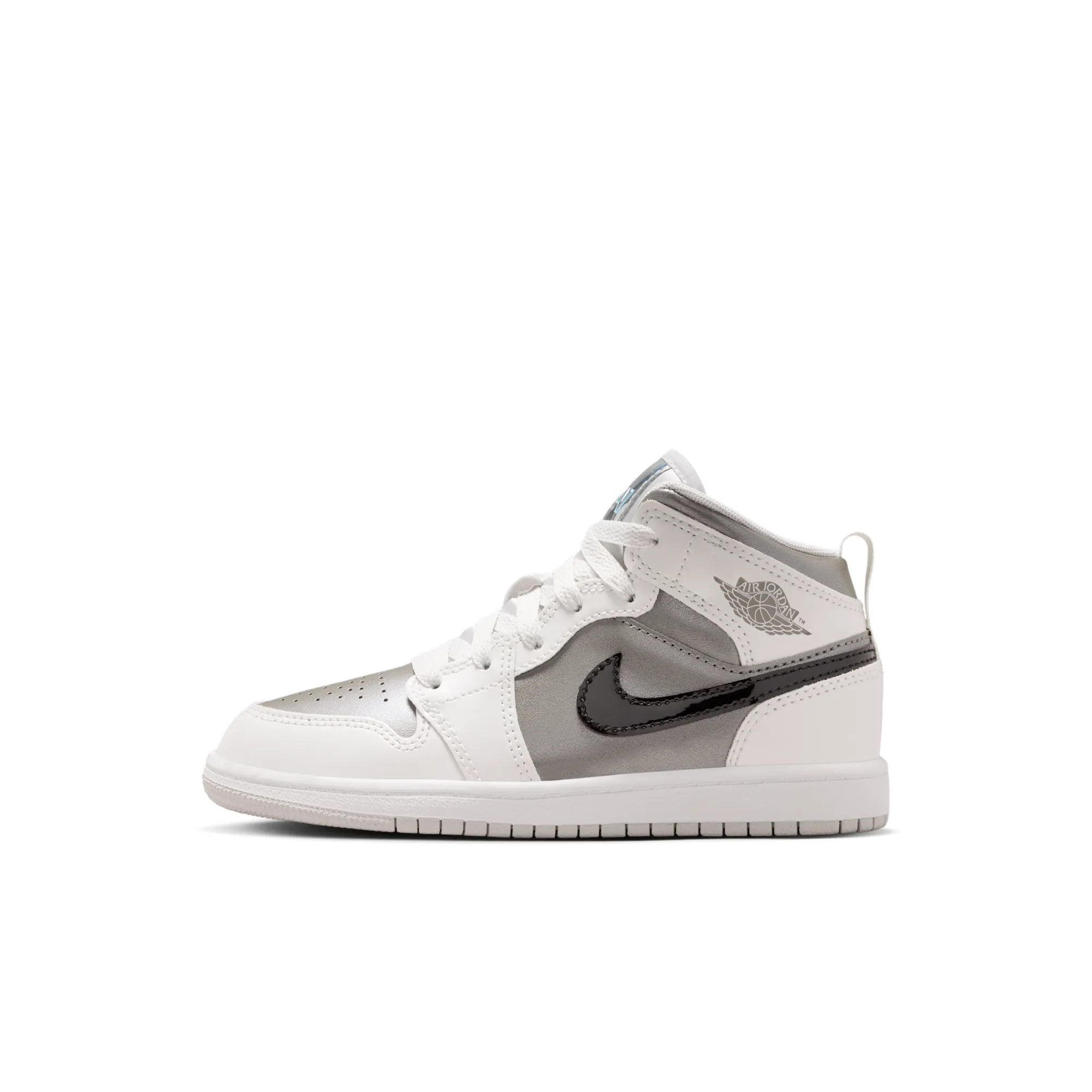Nike Jordan 1 Mid SE Younger Kids' Shoes - Grey