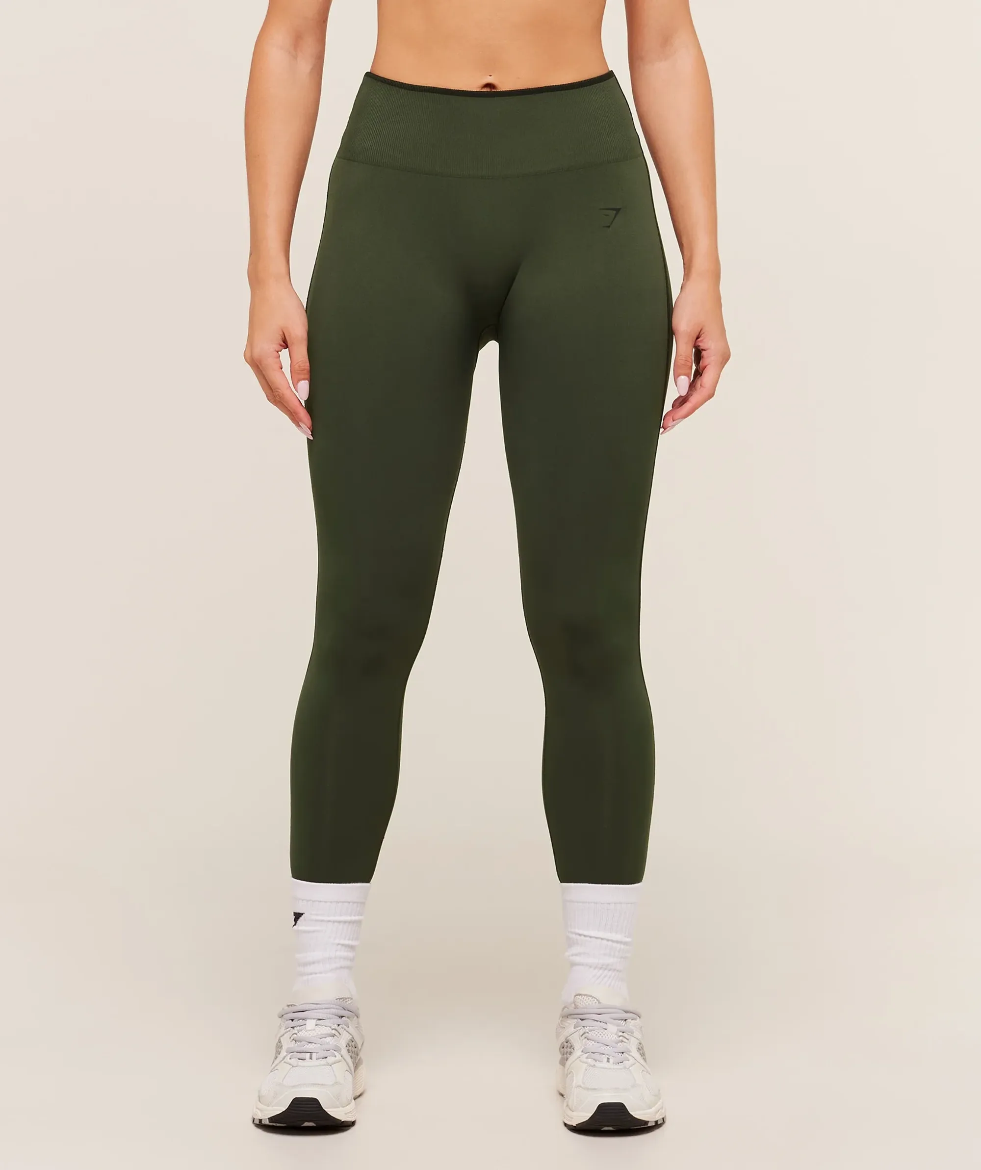  Everyday Seamless Contrast Legging - Winter Olive/Black