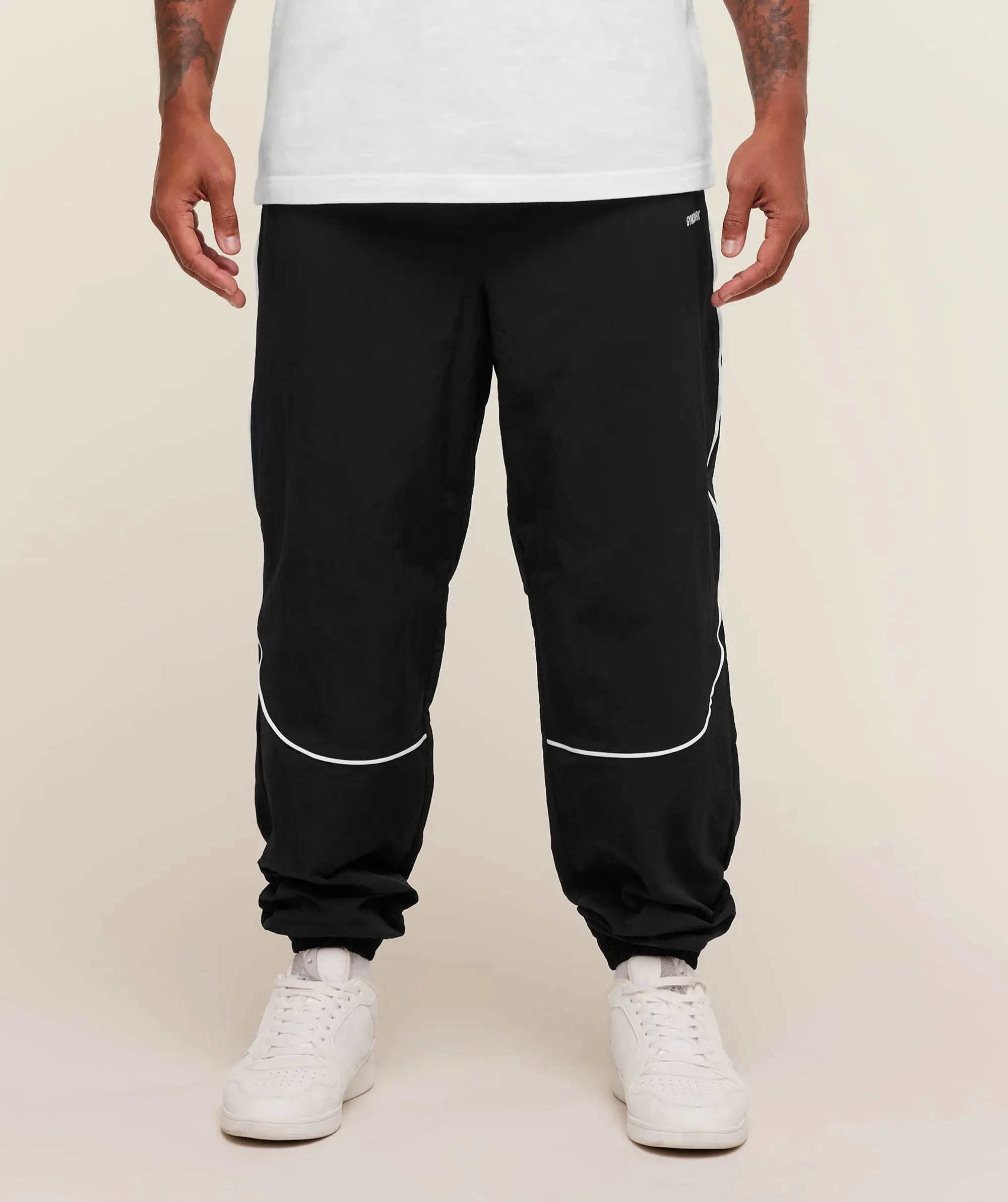  Retro Shell Track Pants - Black
