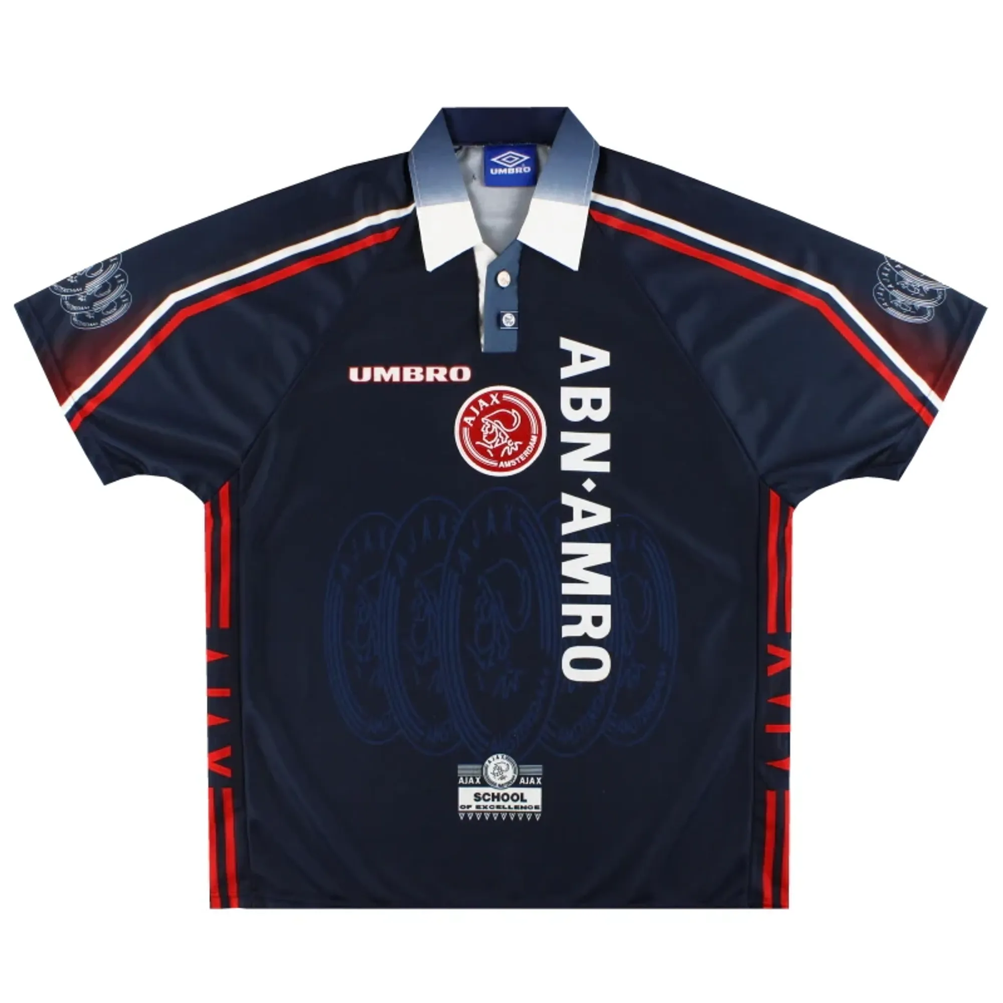 1997-98 Ajax Umbro 'Cup' Away Shirt L - Ajax / Excellent