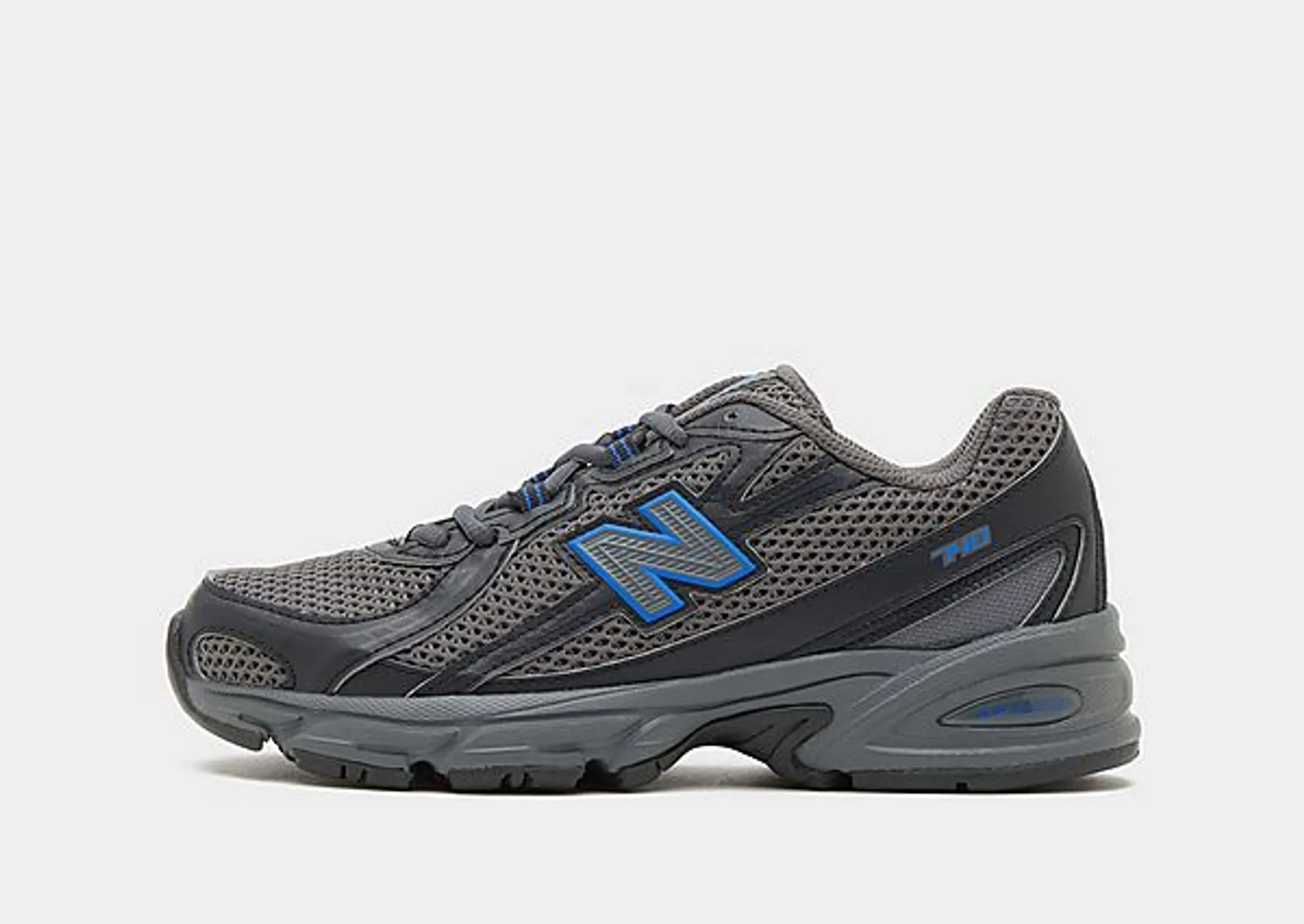 New Balance Kids' 740 LACE in Black/Grey/Blue Synthetic