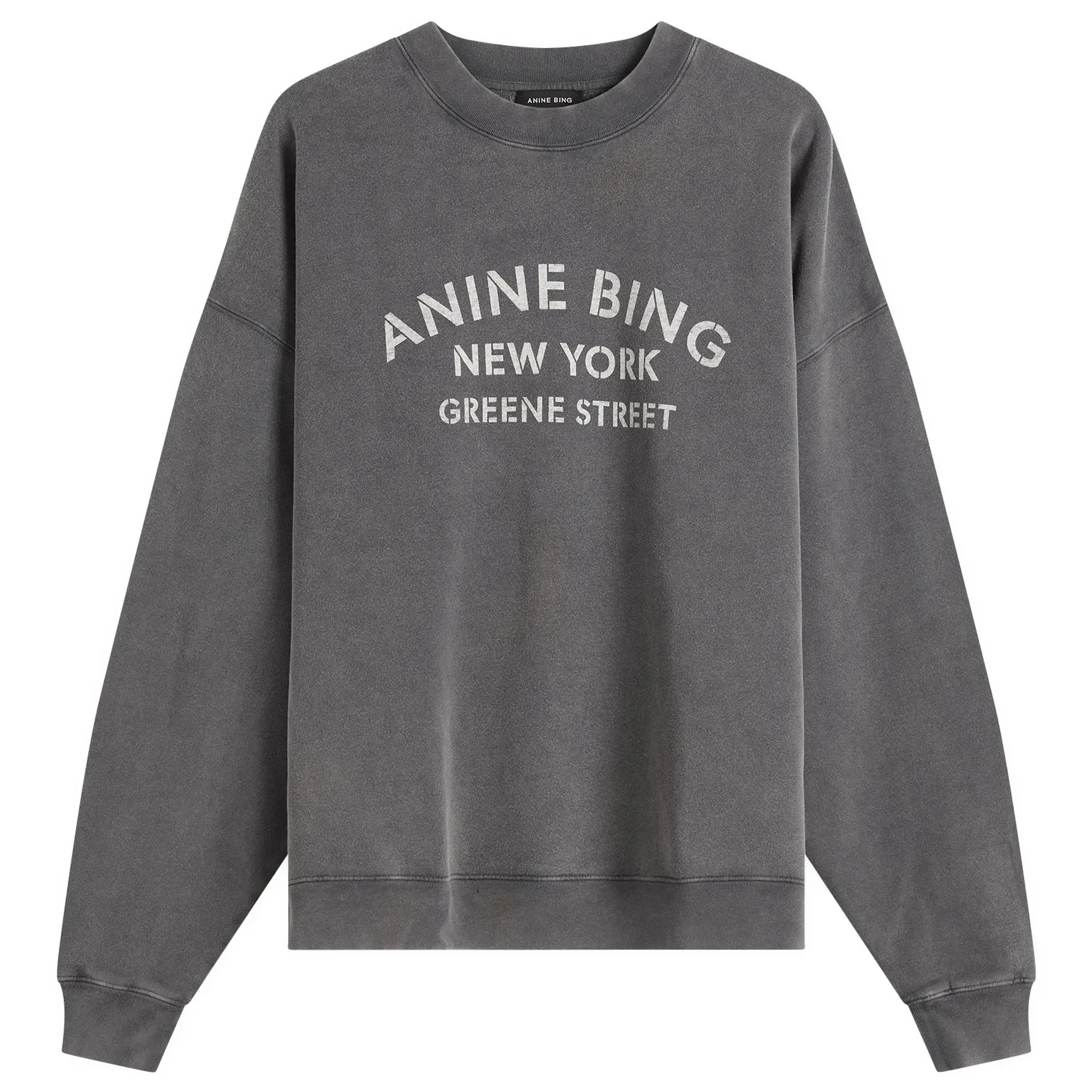Anine Bing Women's Miles NY Sweatshirt Washed Black