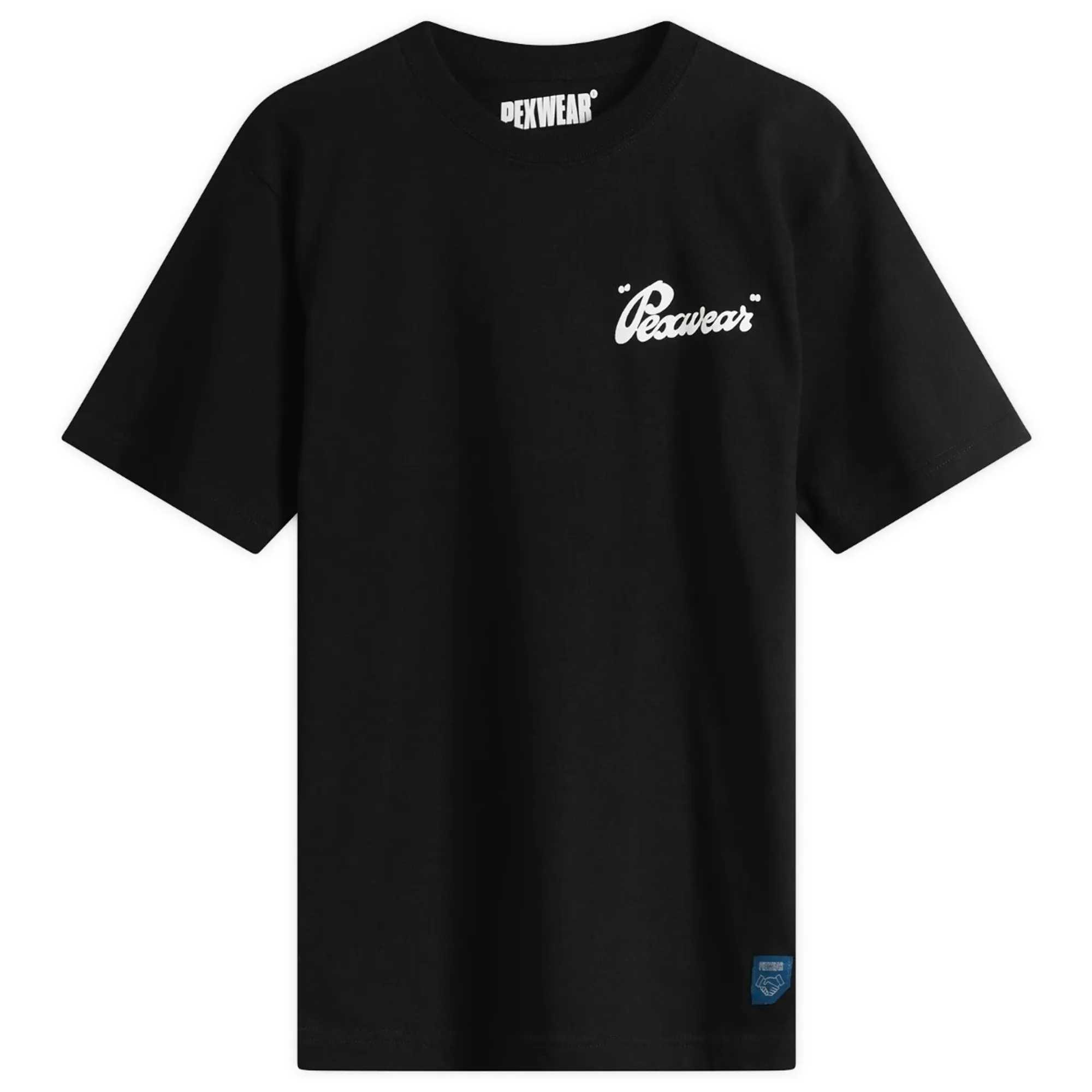 Pexwear Men's Italic Logo T-Shirt Black