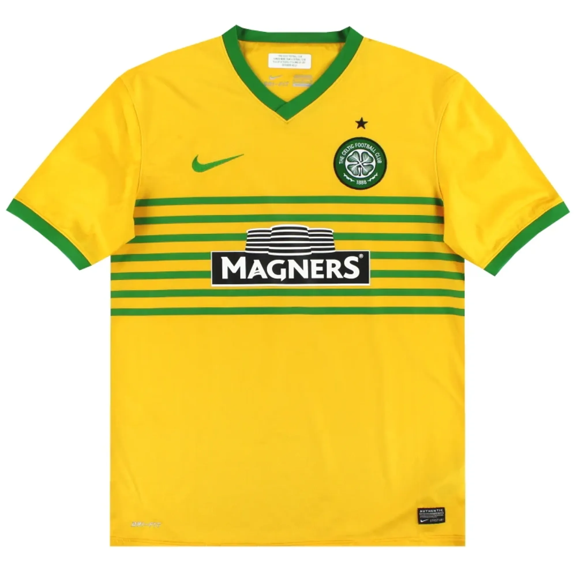 2013-14 Celtic Nike Away Shirt XL - Celtic / Excellent 