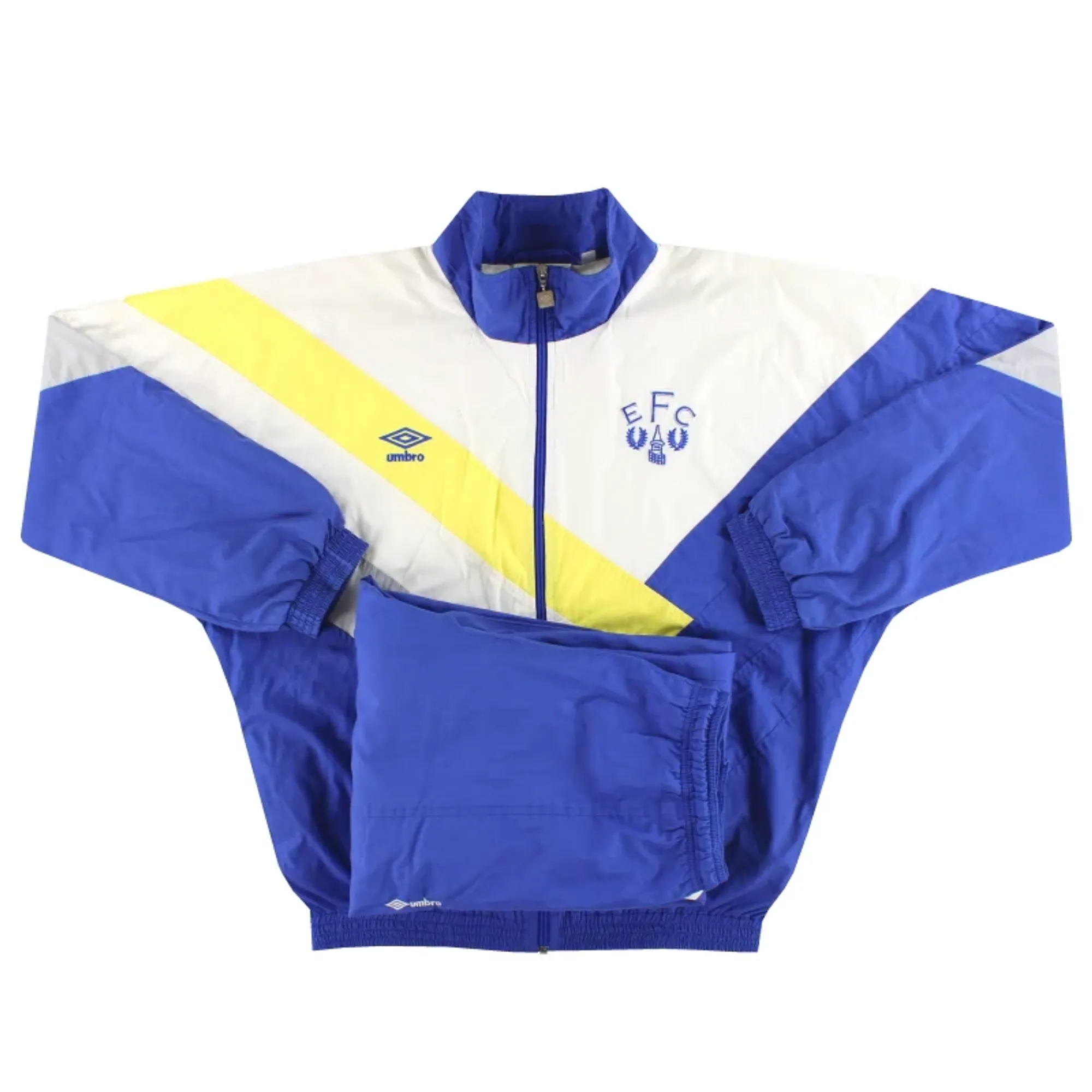 1988-90 Everton Umbro Tracksuit S - Everton / Excellent 