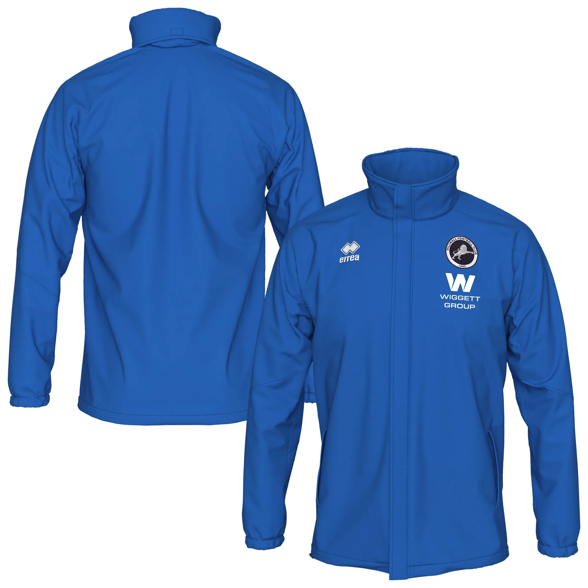Millwall Errea Players Training Rain Jacket - Blue