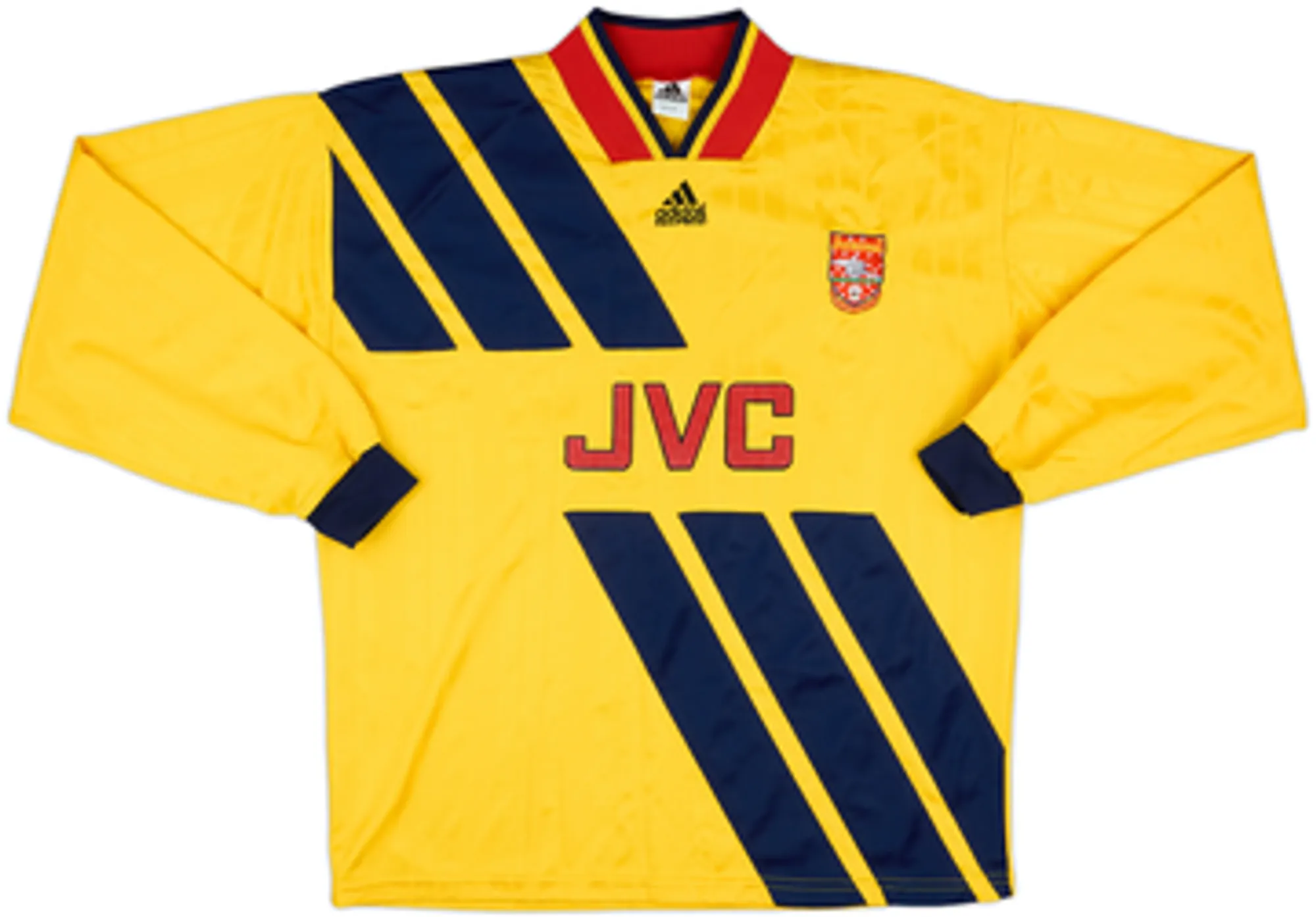 adidas Arsenal Mens LS Player Issue Away Shirt 1993/94