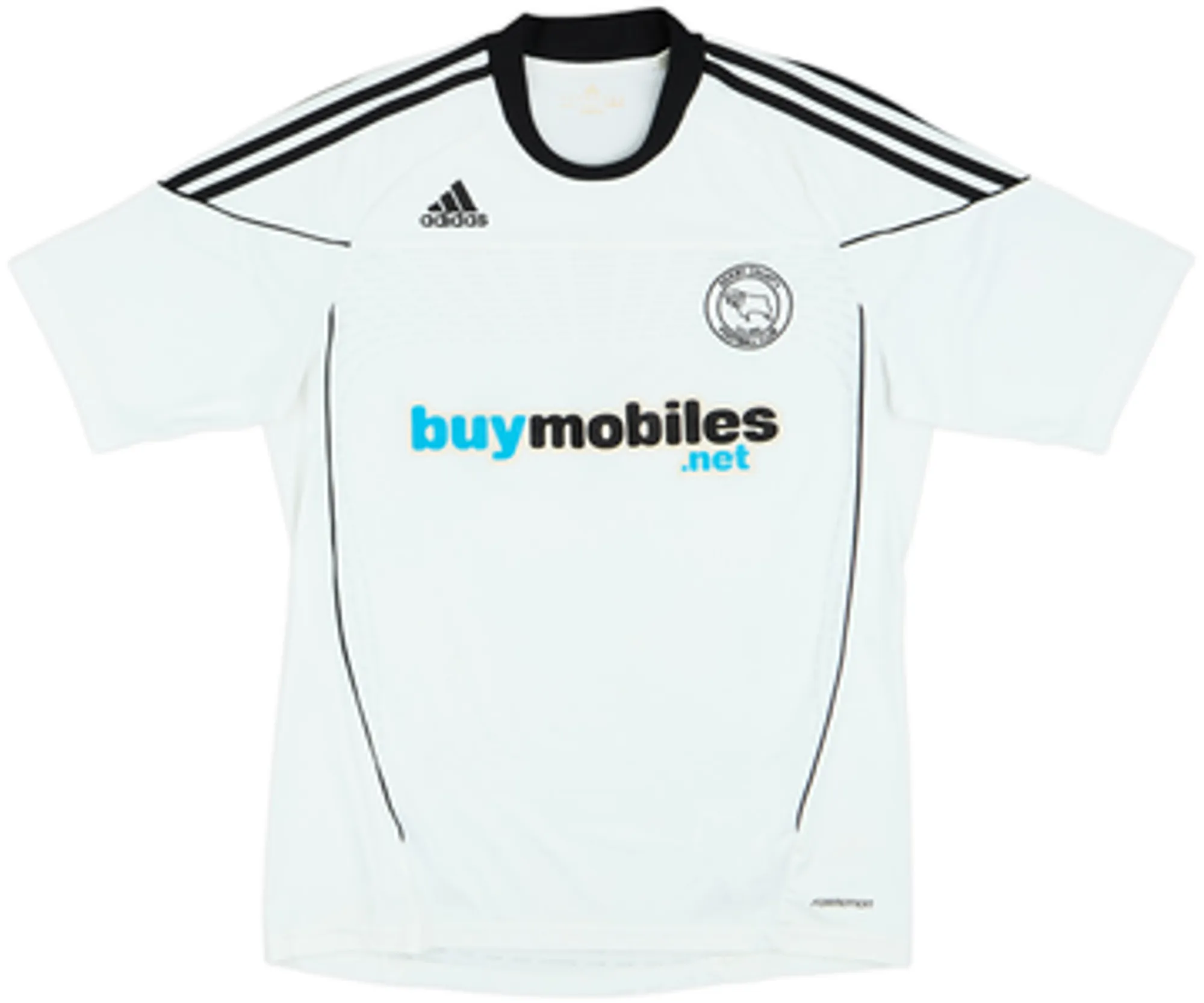 adidas Derby County Mens SS Home Shirt 2010/11