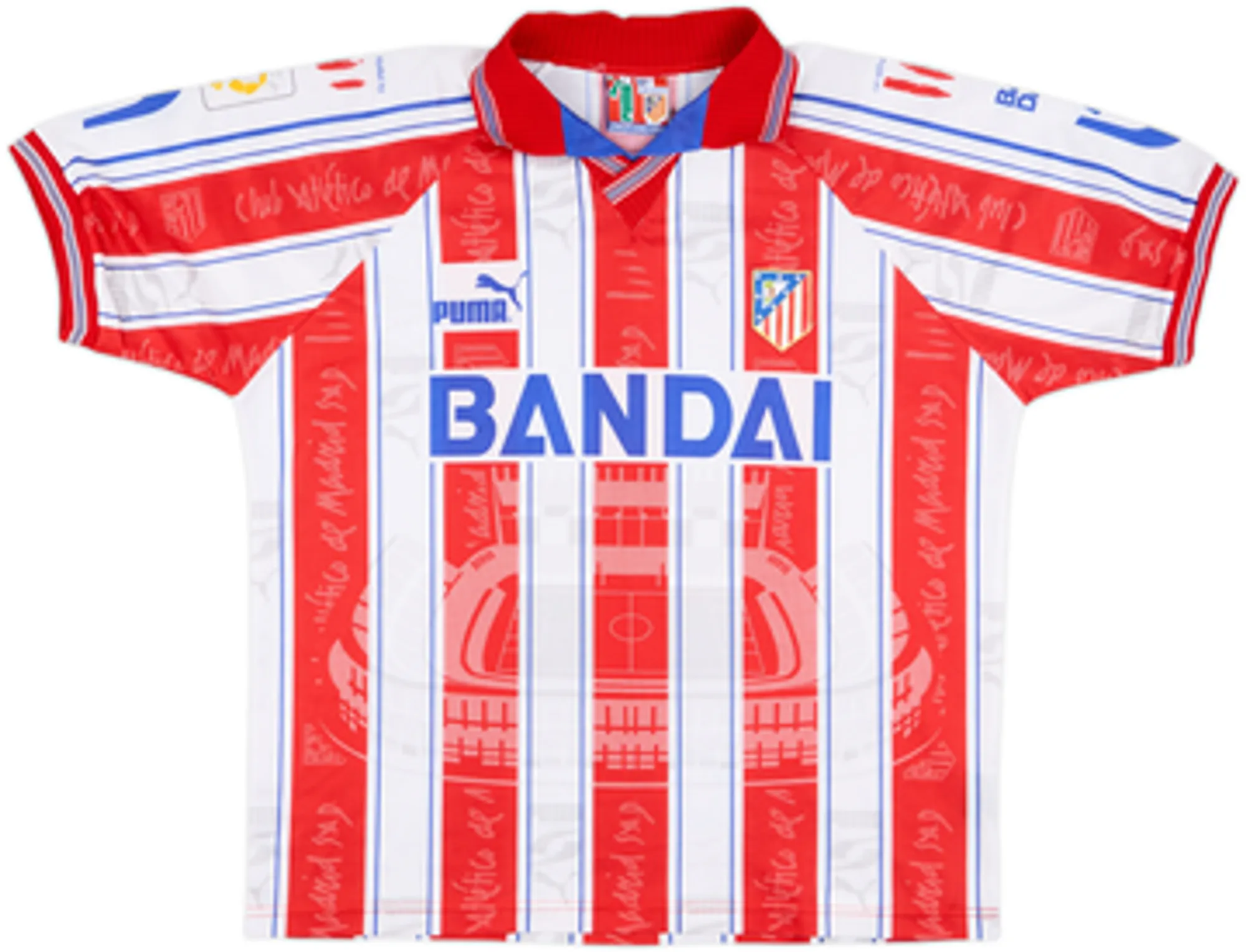 Puma Atlético Madrid Mens SS Home Shirt 1996/97