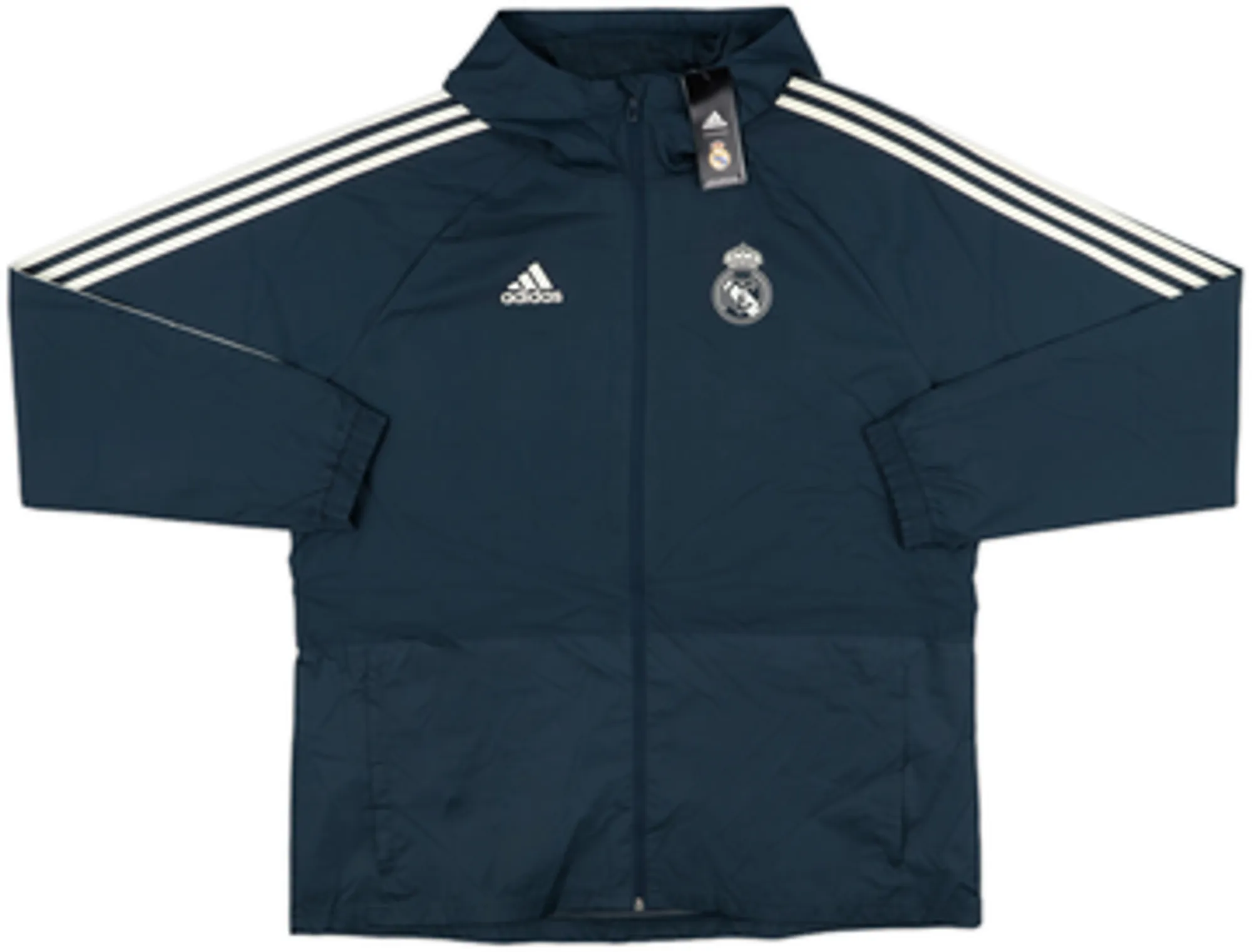 2018-19 Real Madrid adidas Hooded Rain Jacket (XL)