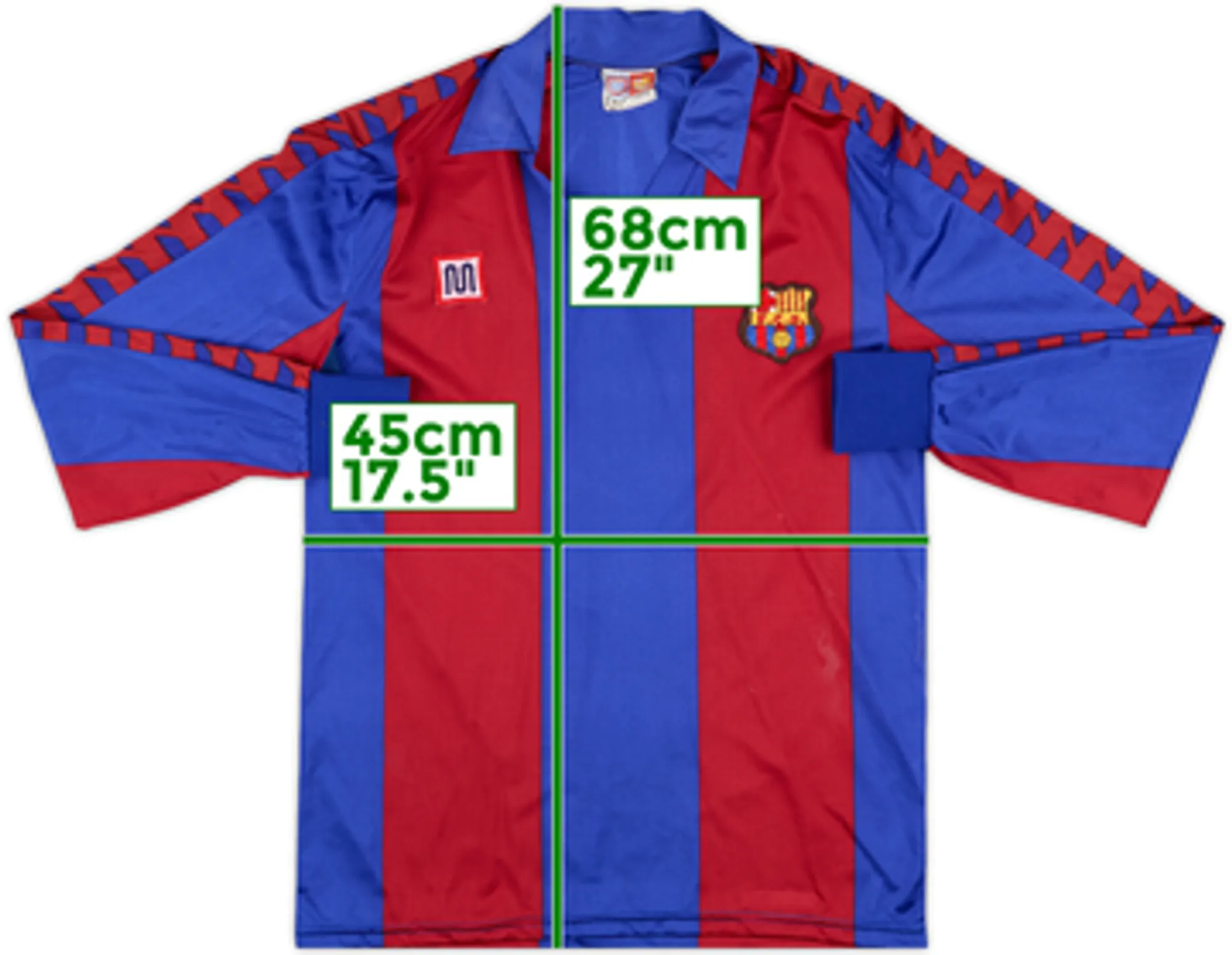 Meyba Barcelona Mens LS Home Shirt 1989/90