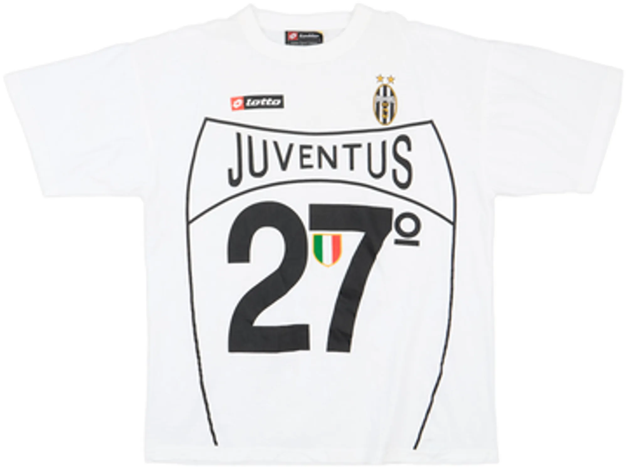 2002-03 Juventus Lotto 'Campioni D'Italia 2003' Graphic Tee - 7/10 - (XL)