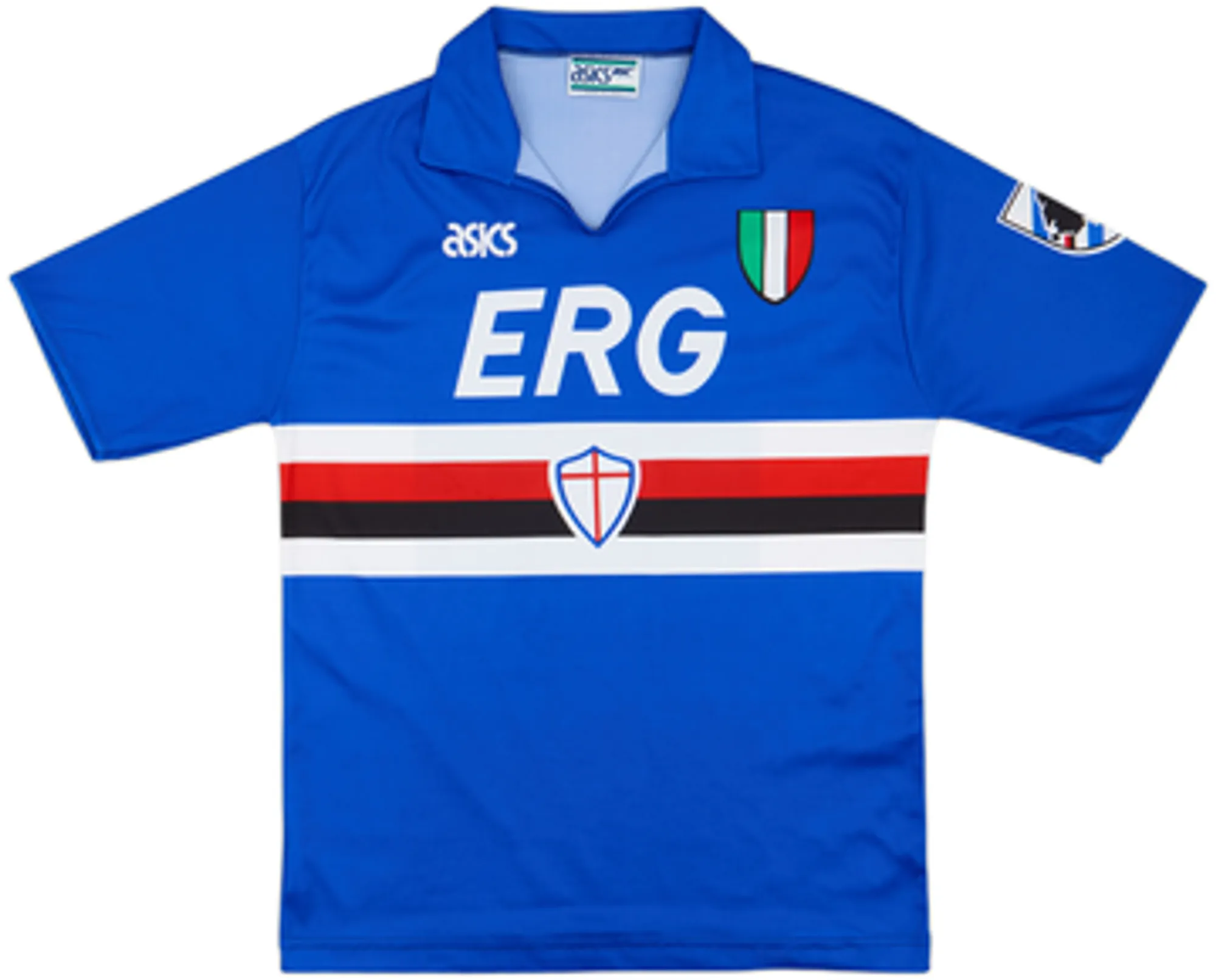 Asics Sampdoria Mens SS Home Shirt 1991/92