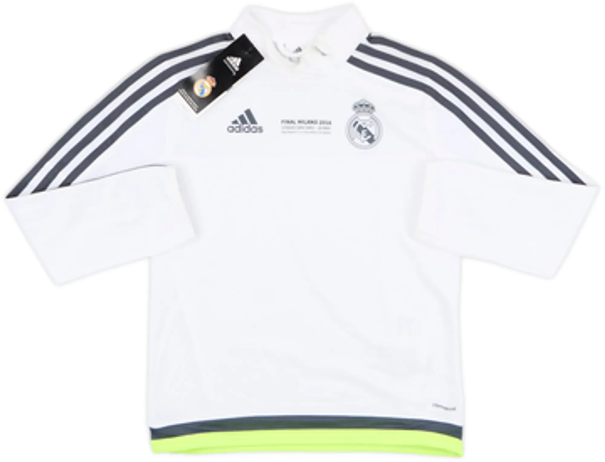 adidas Real Madrid Boys SS Home Champions League Final Shirt 2015/16