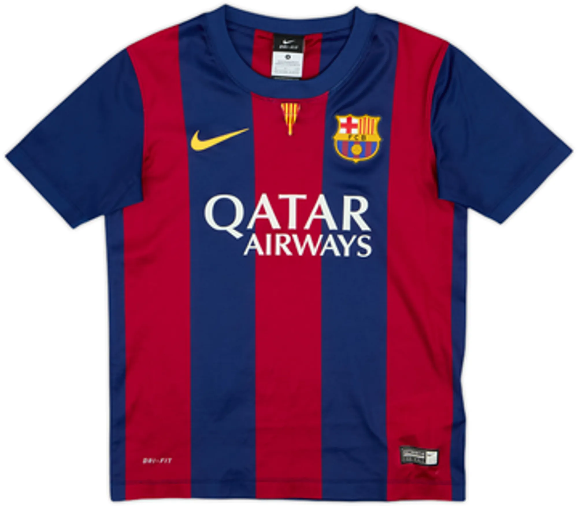 Nike Barcelona Boys SS Home Shirt 2014/15
