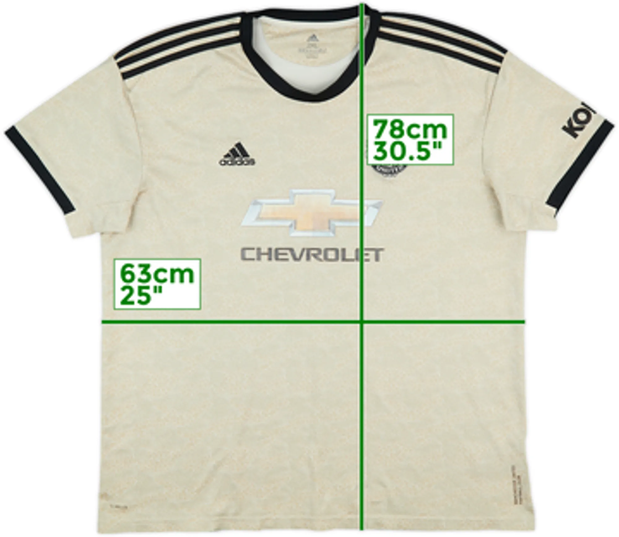 adidas Manchester United Mens SS Away Shirt 2019/20