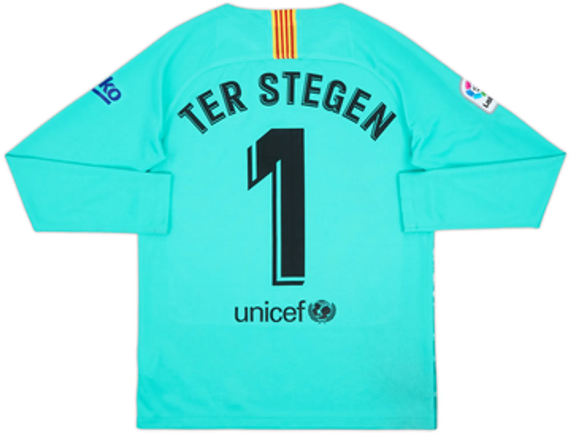 Nike Barcelona Boys LS Goalkeeper Home Shirt 2019/20