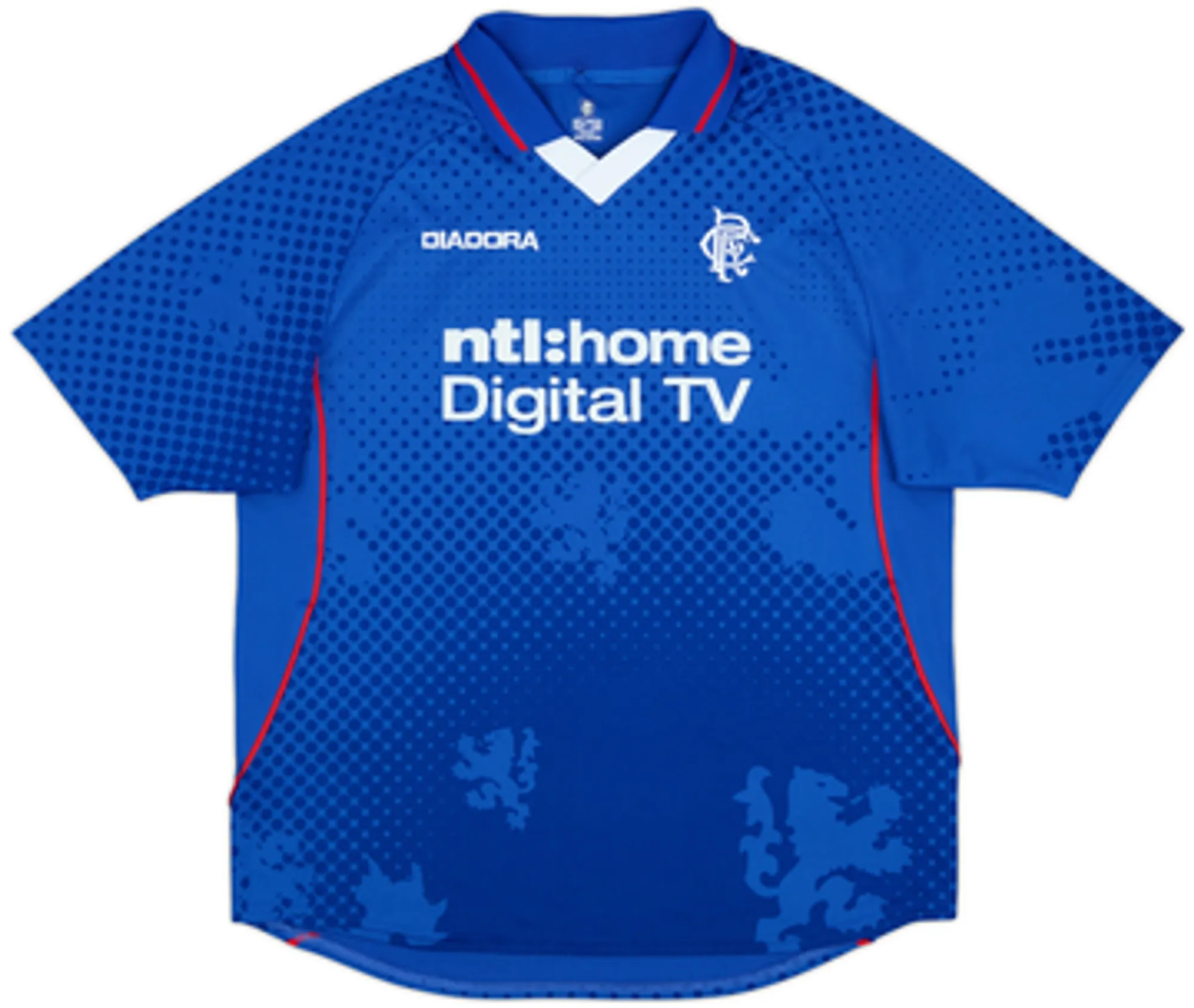 Diadora Rangers Mens SS Home Shirt 2002/03