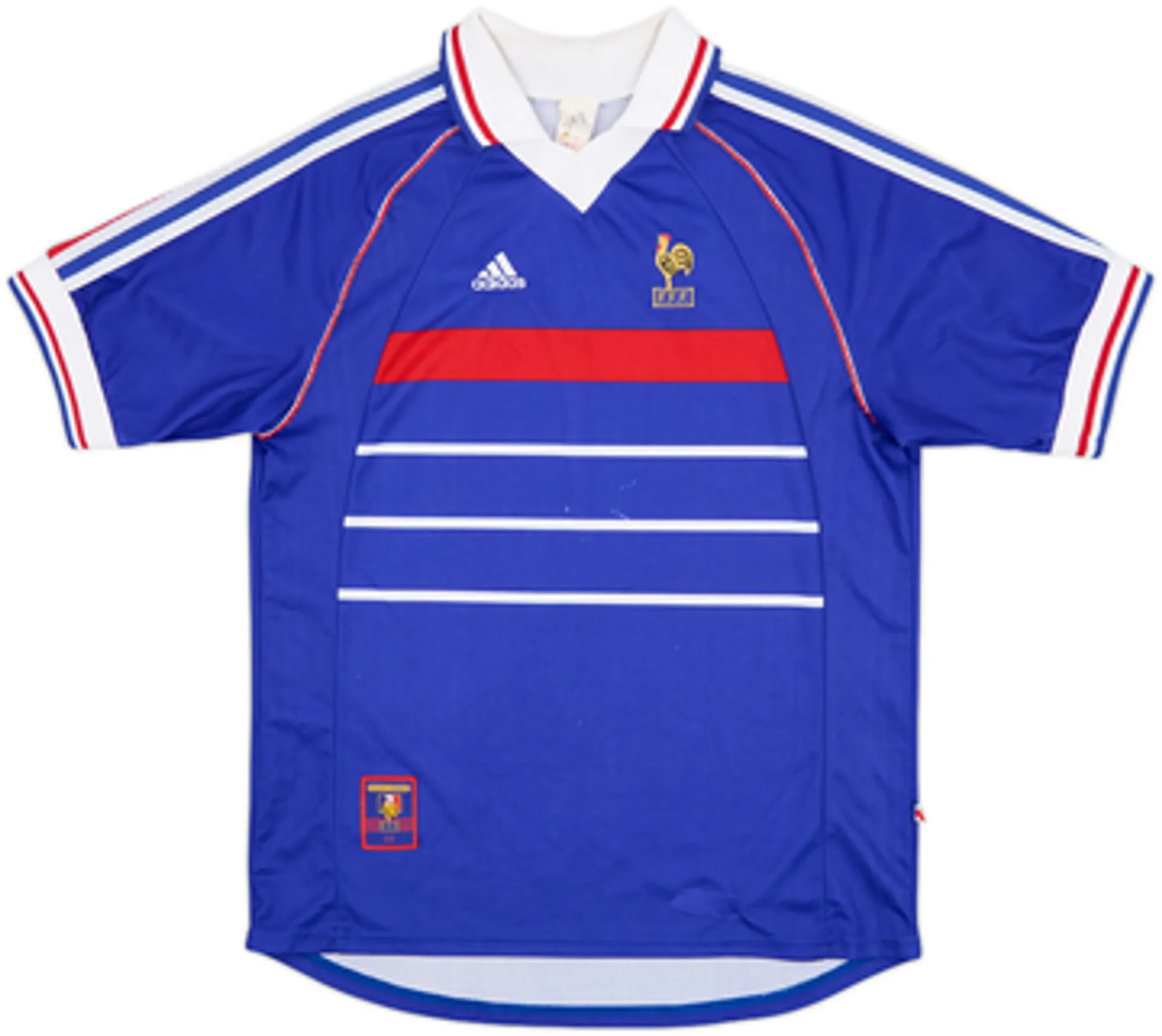 adidas France Boys SS Home Shirt 1998