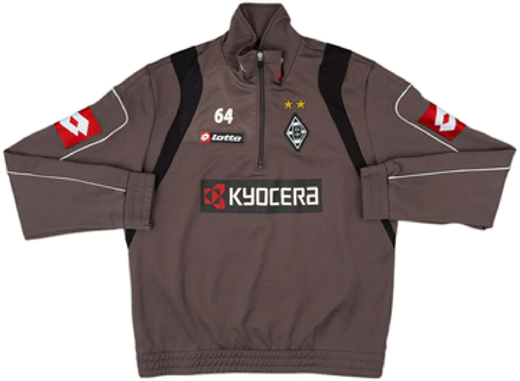 2006-07 Borussia Monchengladbach Lotto Player Issue 1/2 Zip Drill Top #64 - 9/10 - (M)