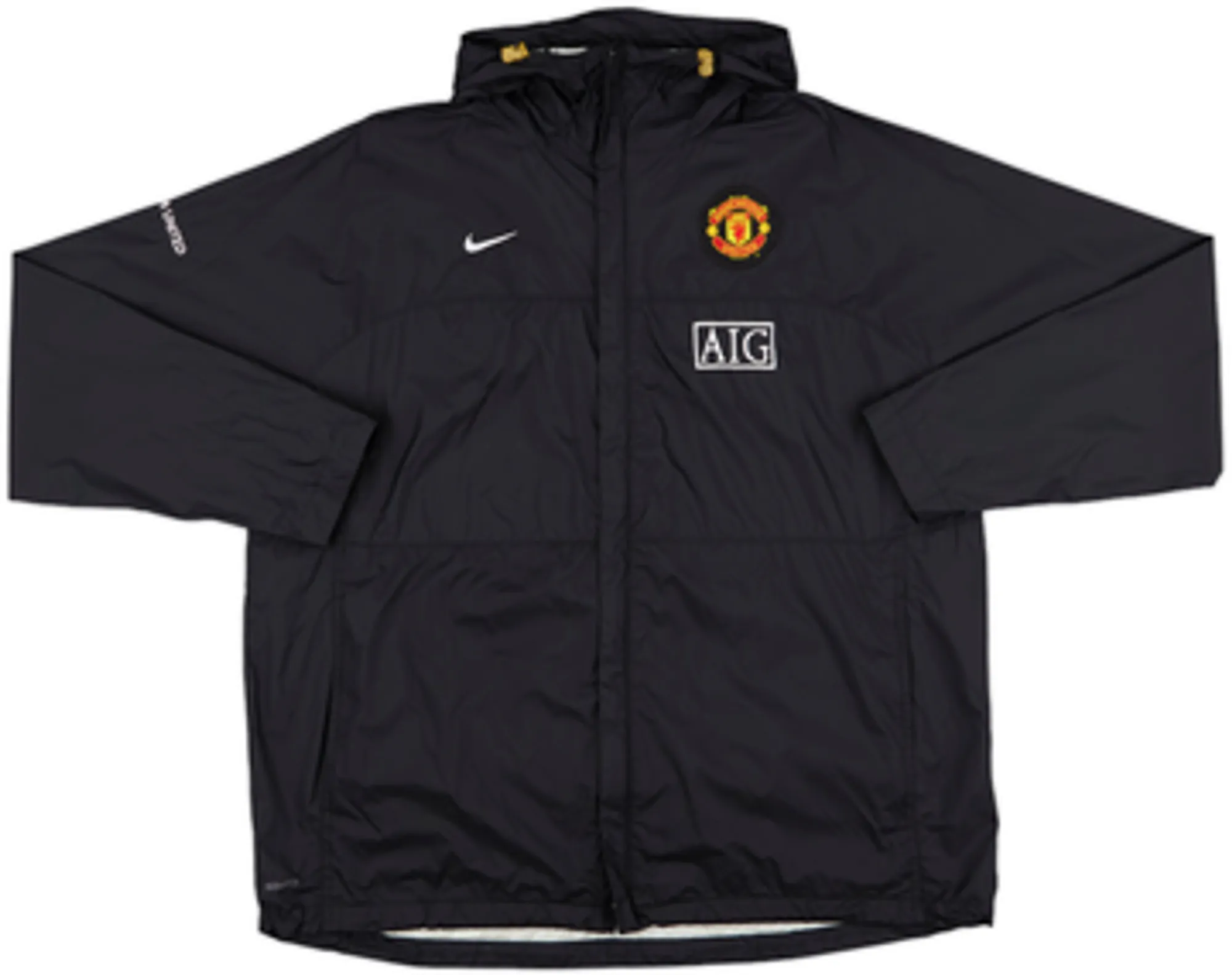 2008-09 Manchester United Nike Hooded Rain Jacket - 9/10 - (XXL)