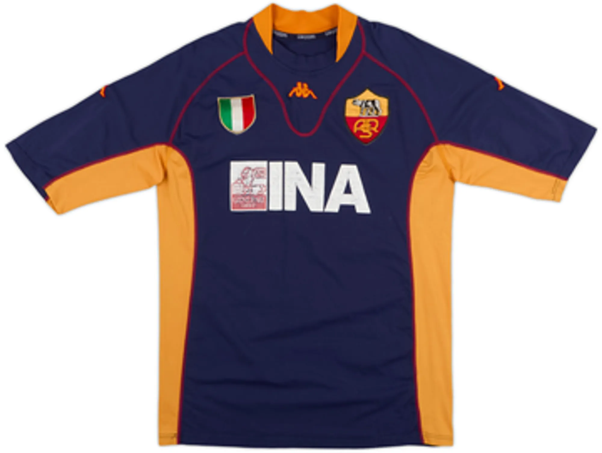 Kappa Roma Mens SS Third Shirt 2001/02