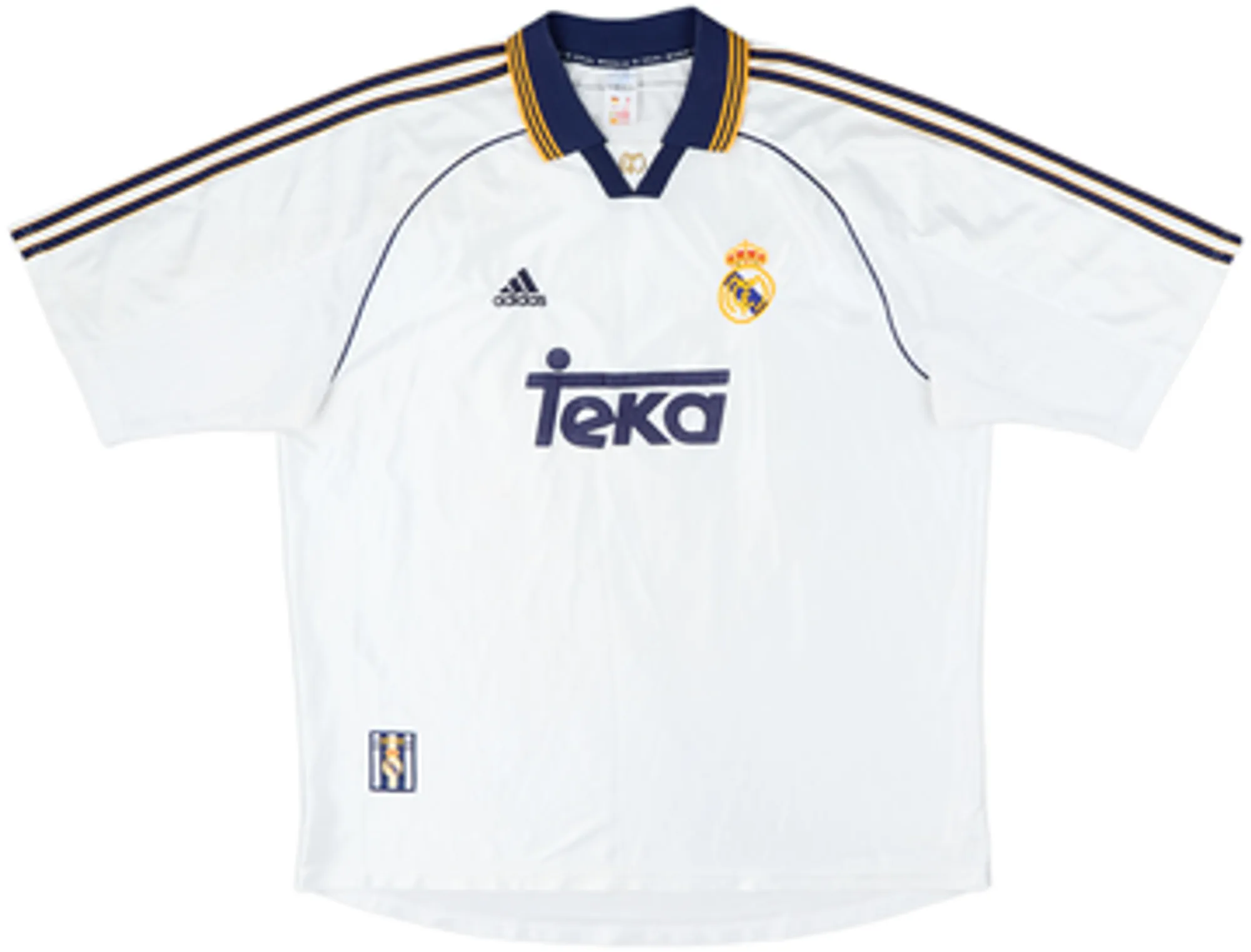 adidas Real Madrid Mens SS Home Shirt 1998/00