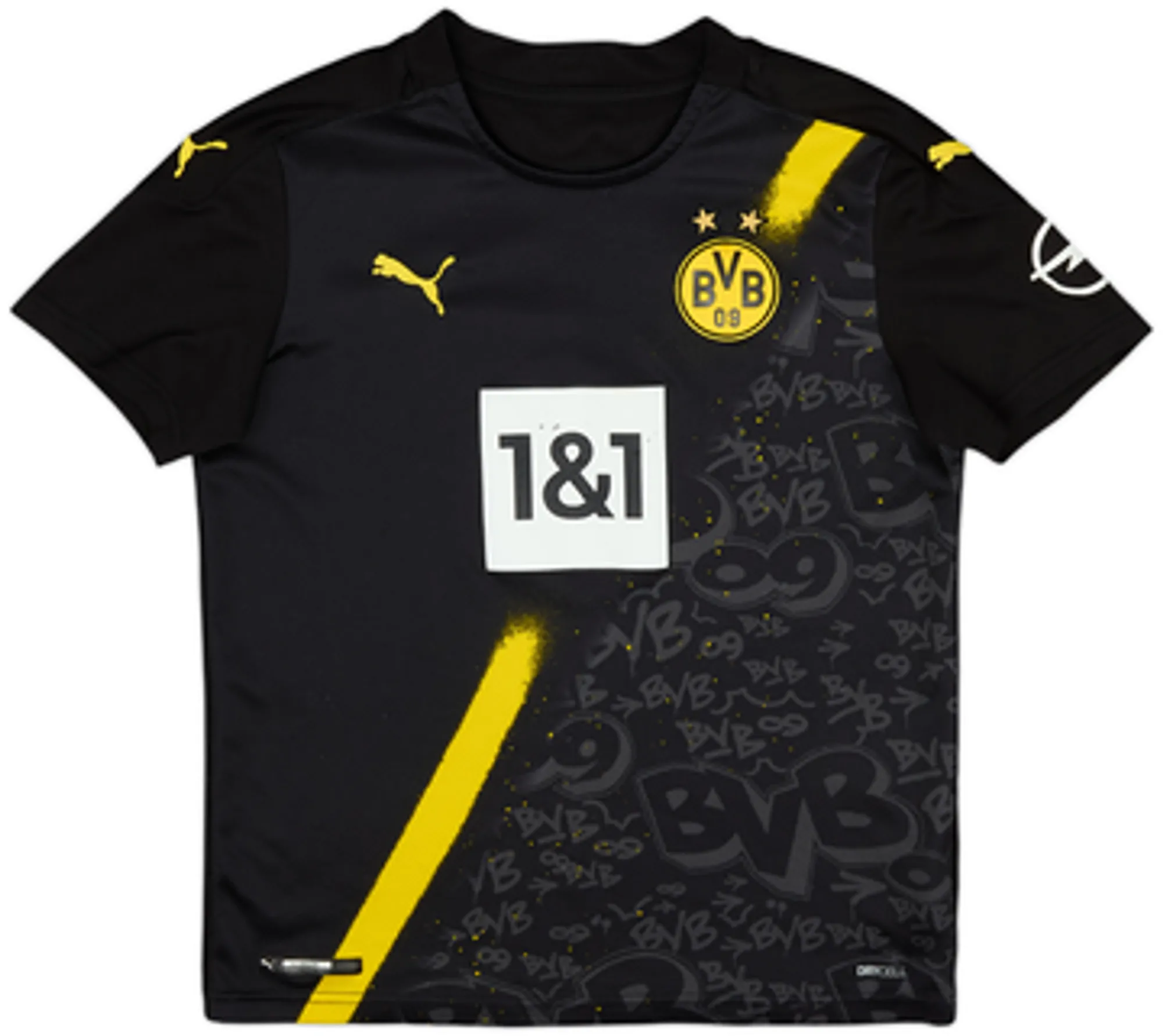 Puma Borussia Dortmund Boys SS Away Shirt 2020/21