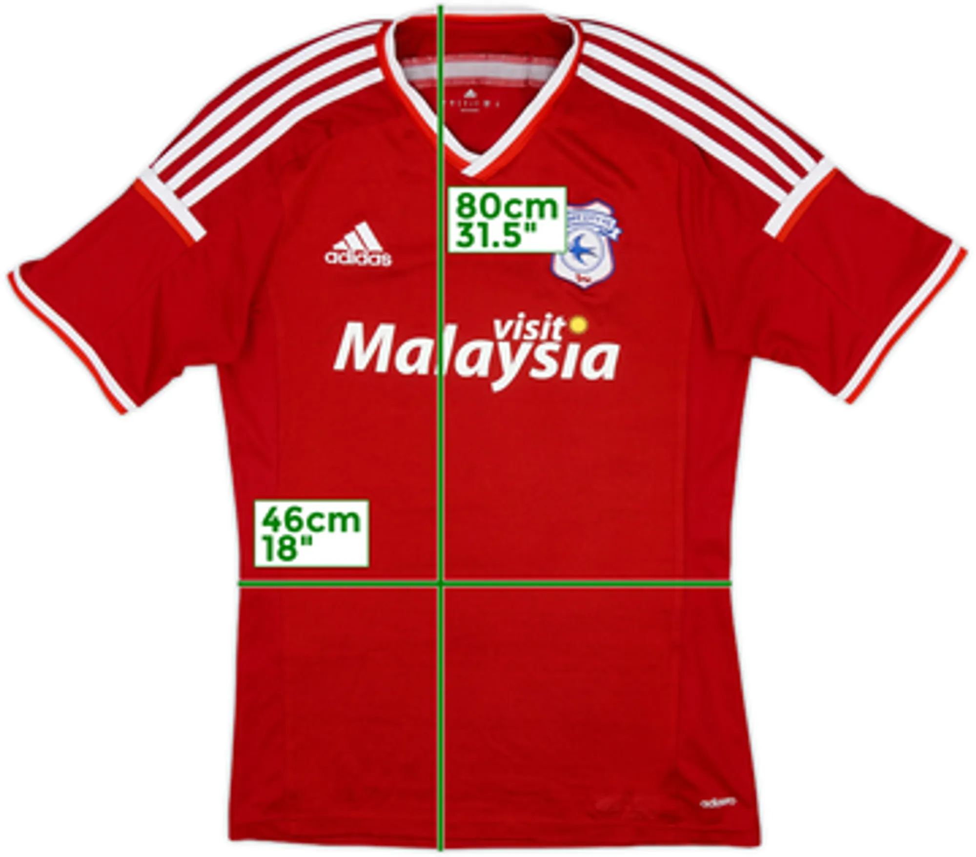 adidas Cardiff City Mens SS Away Shirt 2015/16