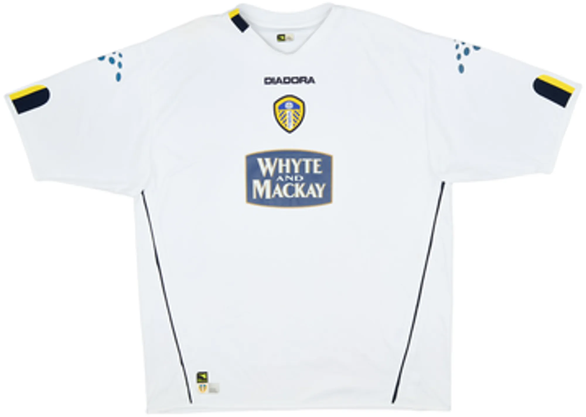 Diadora Leeds United Mens SS Home Shirt 2004/05